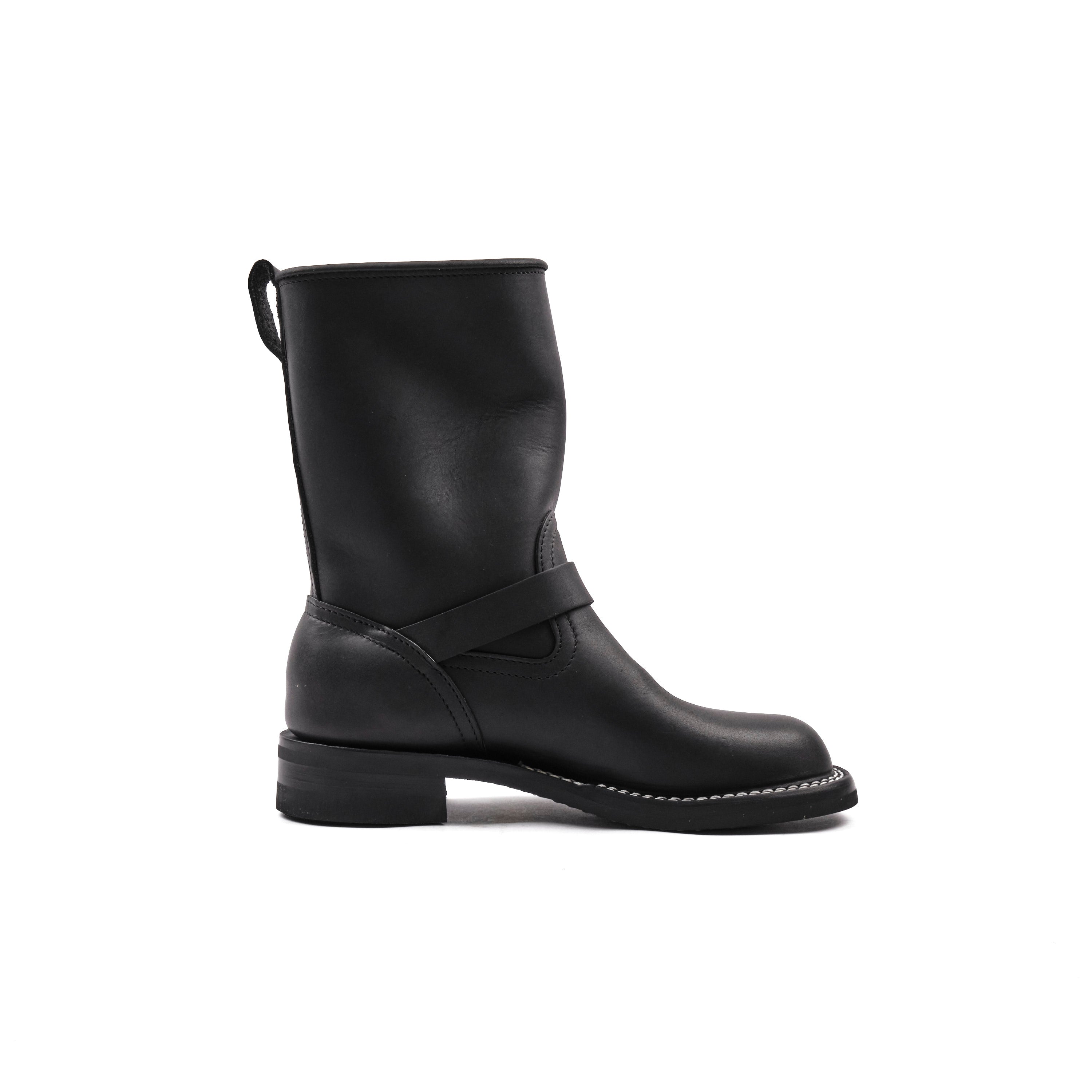 NICKS BOOTS - THE BRAKEMAN ENGINEER - HORWEEN SPOKANE BLACK