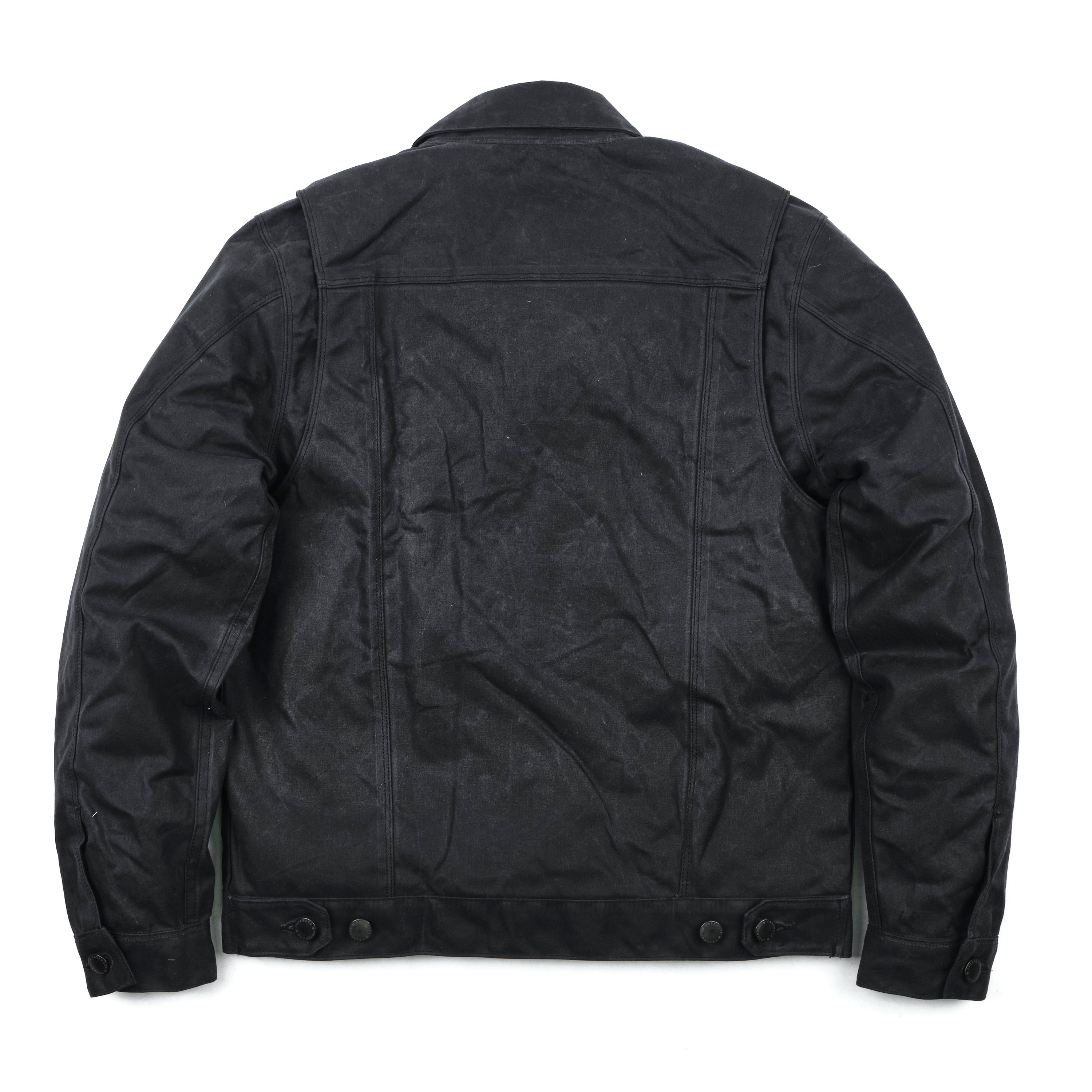 Riders Jacket Waxed Canvas <span>Black</span>