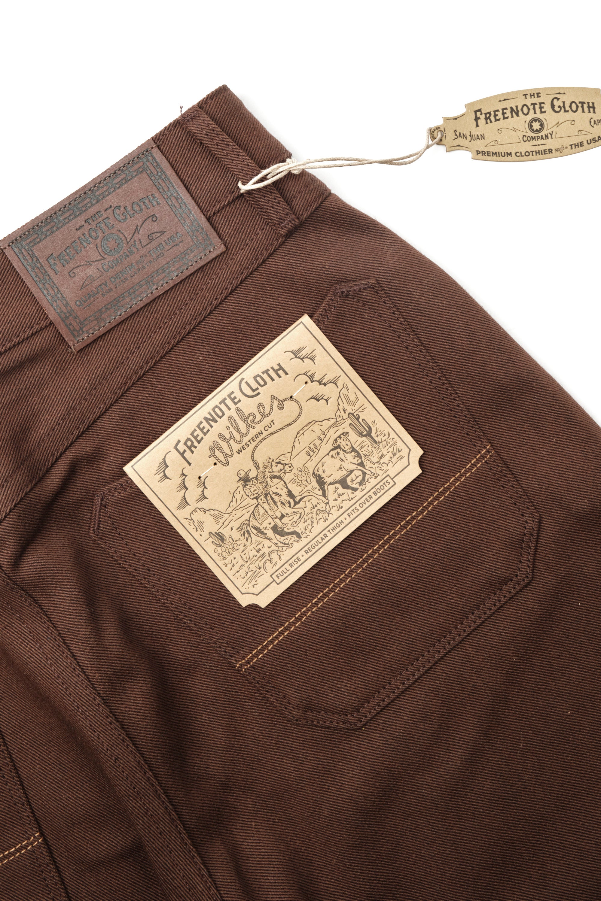 Wilkes Western 15 Ounce Dark Brown Denim