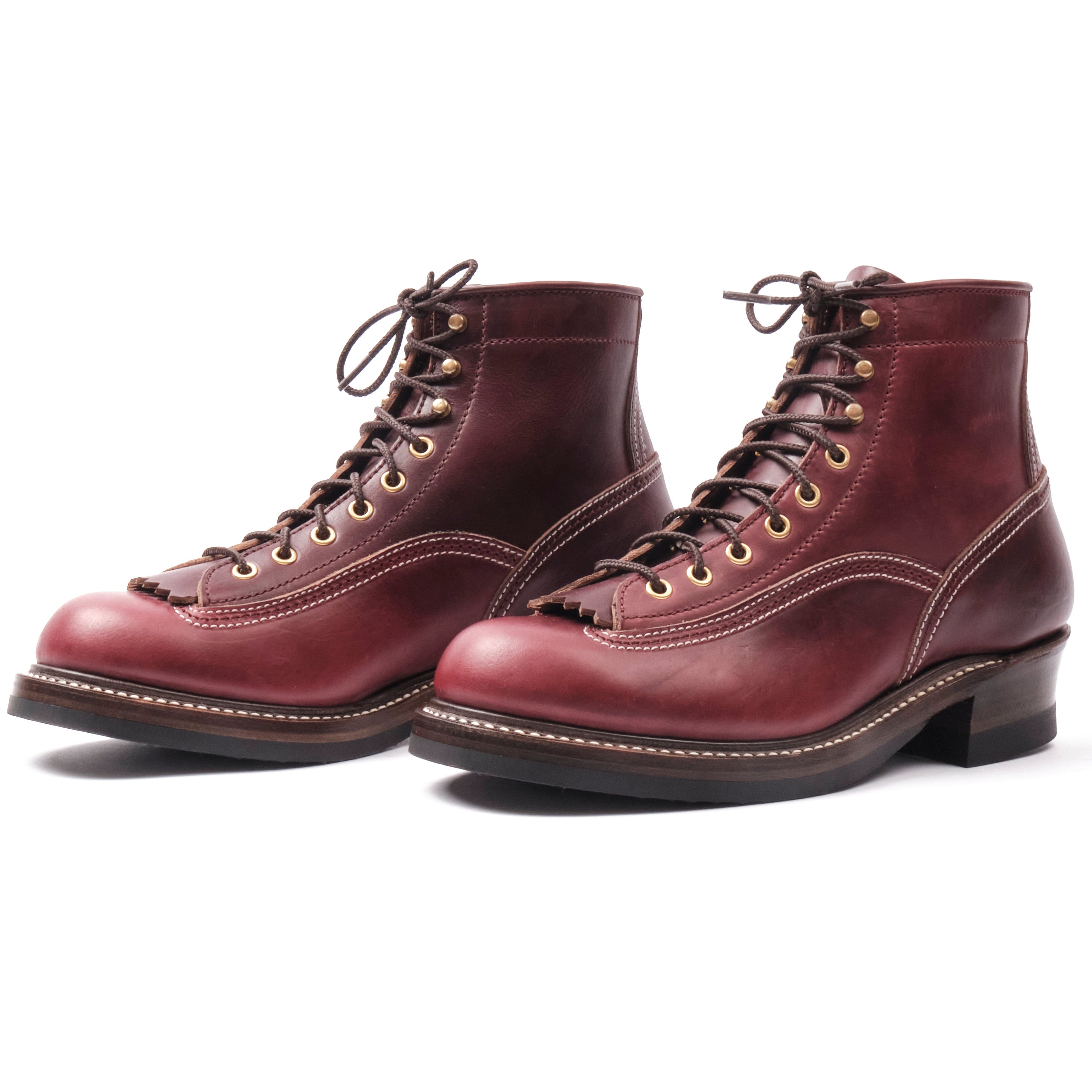 John Lofgren Donkey Puncher Boots Horween Burgundy Chromexcel