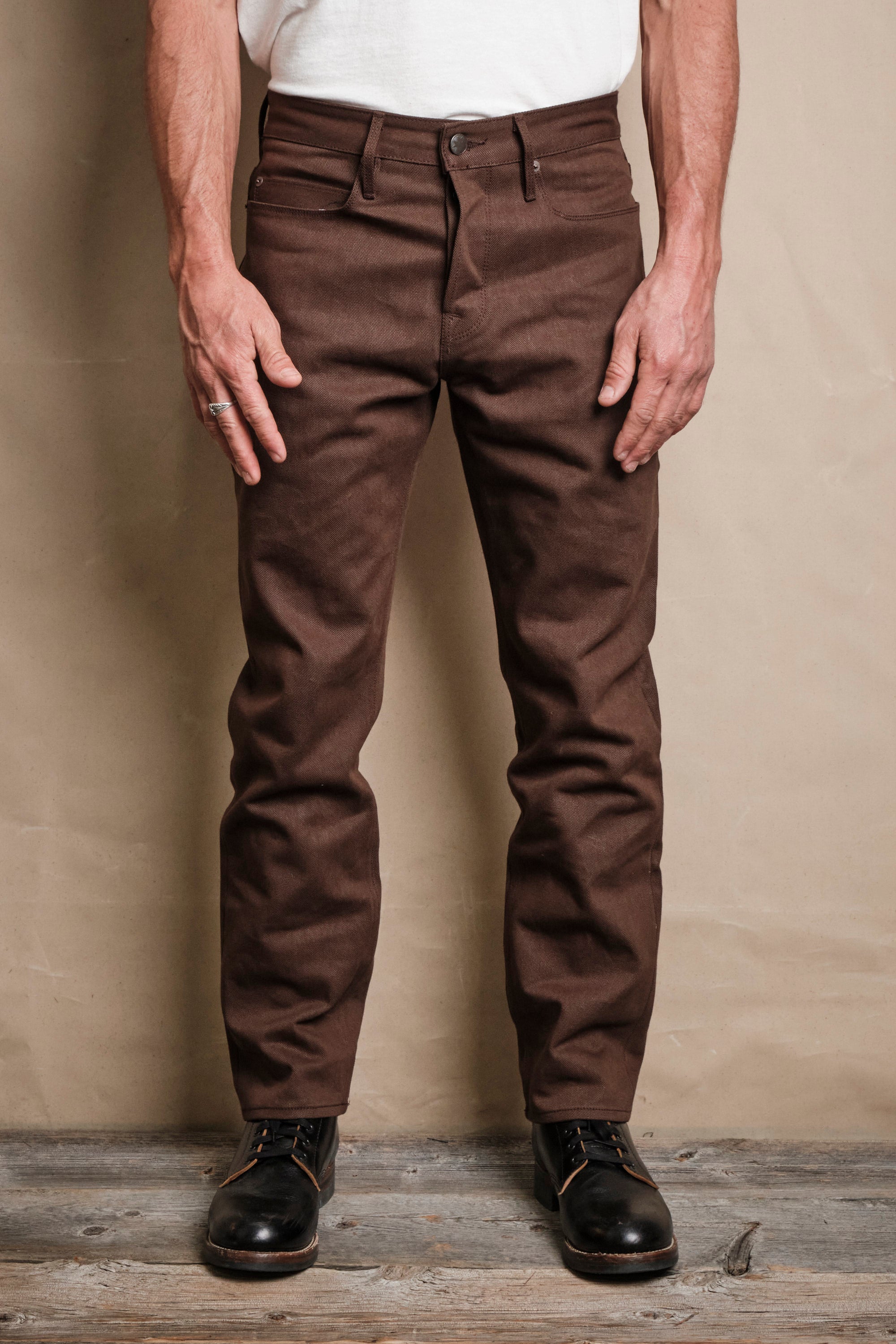 Portola 15 Ounce Dark Brown Denim