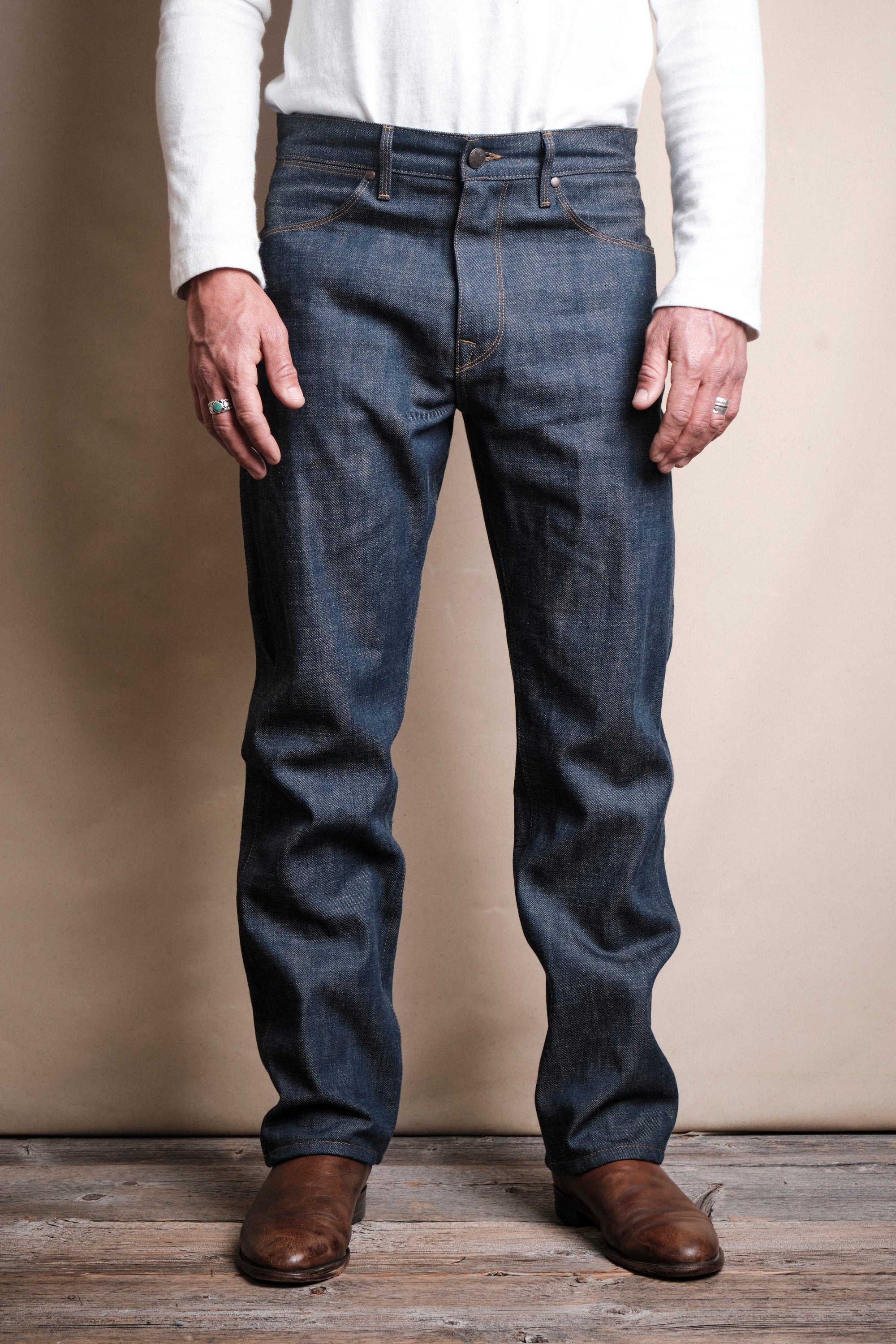 Wilkes Western 13 Ounce Natural Rinsed Denim