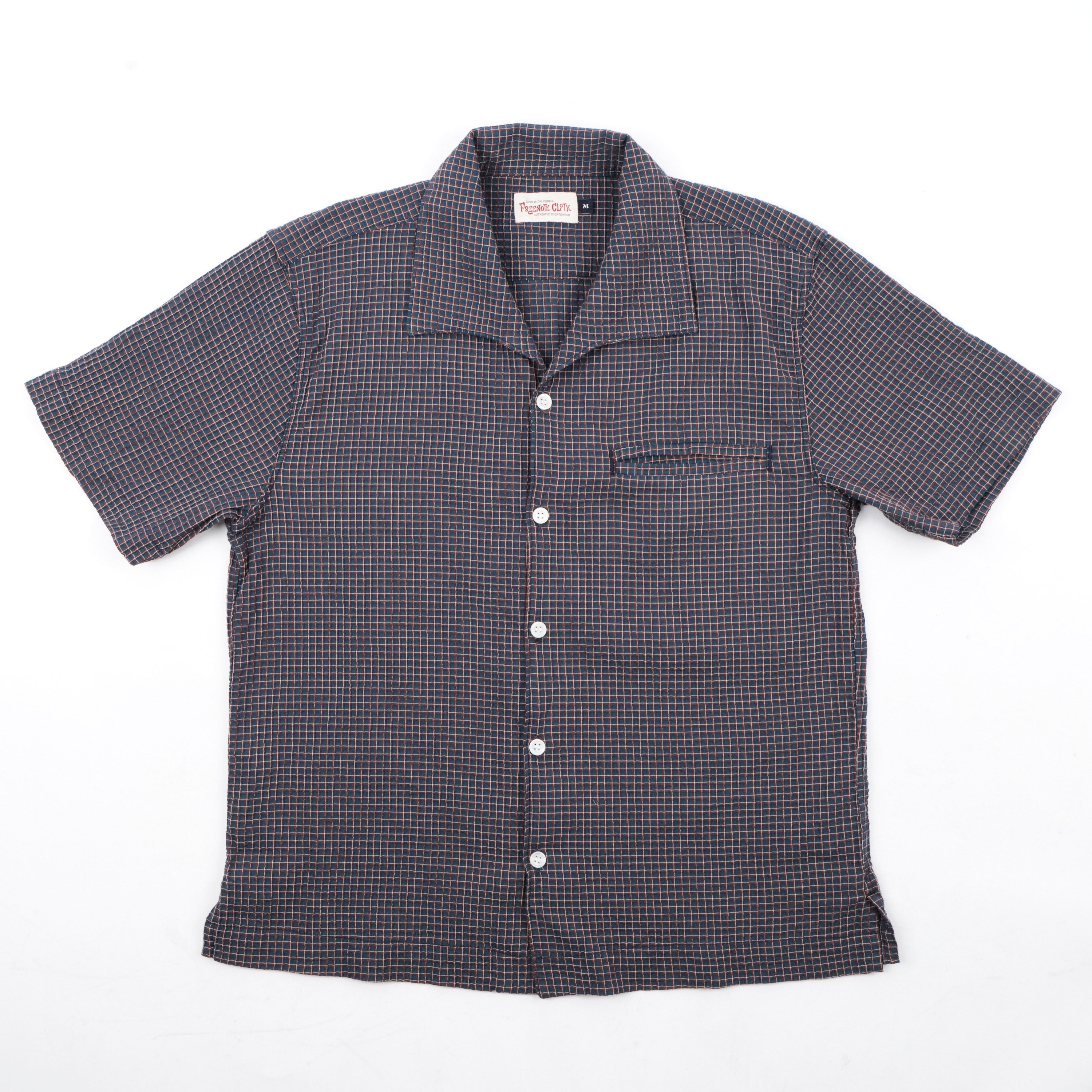 Cayucos Seersucker Blue Plaid