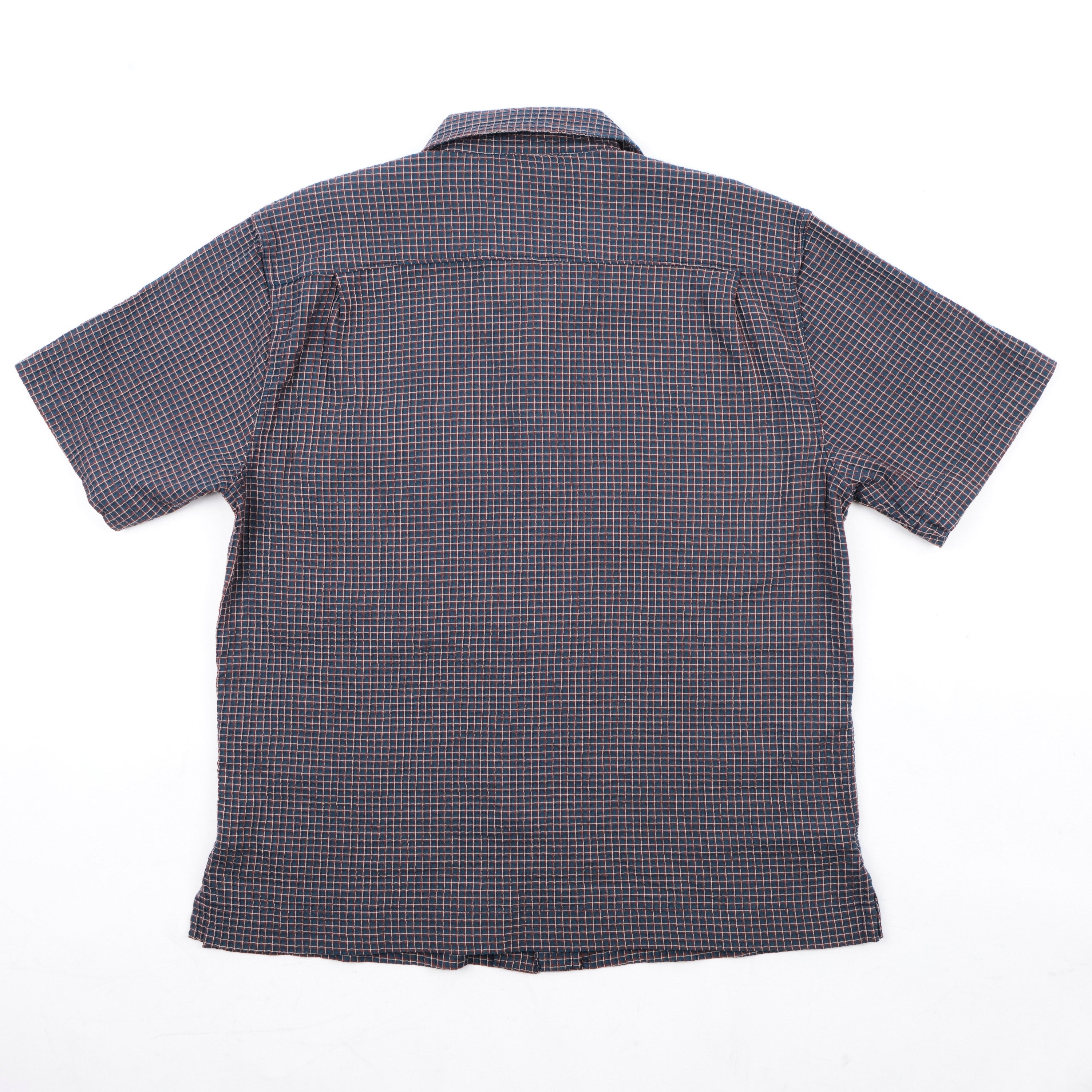 Cayucos Seersucker Blue Plaid