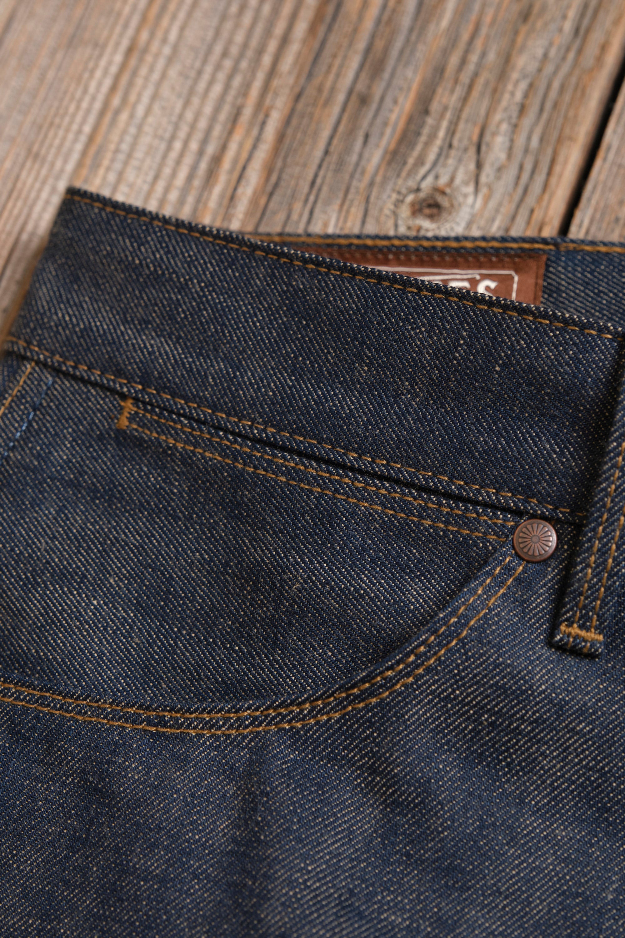 Wilkes Western 13 Ounce Natural Rinsed Denim