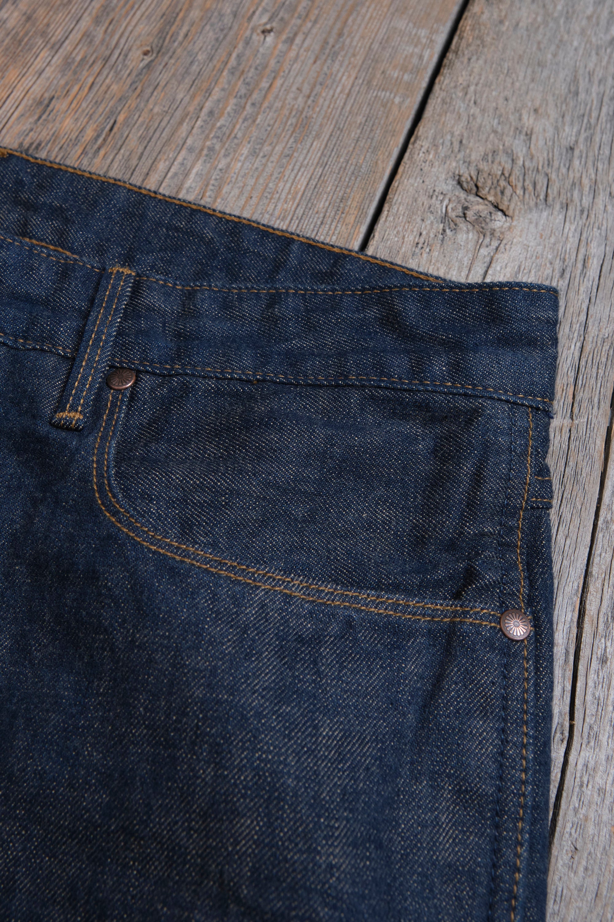 Portola Classic Taper 13 Ounce Natural Rinsed Denim