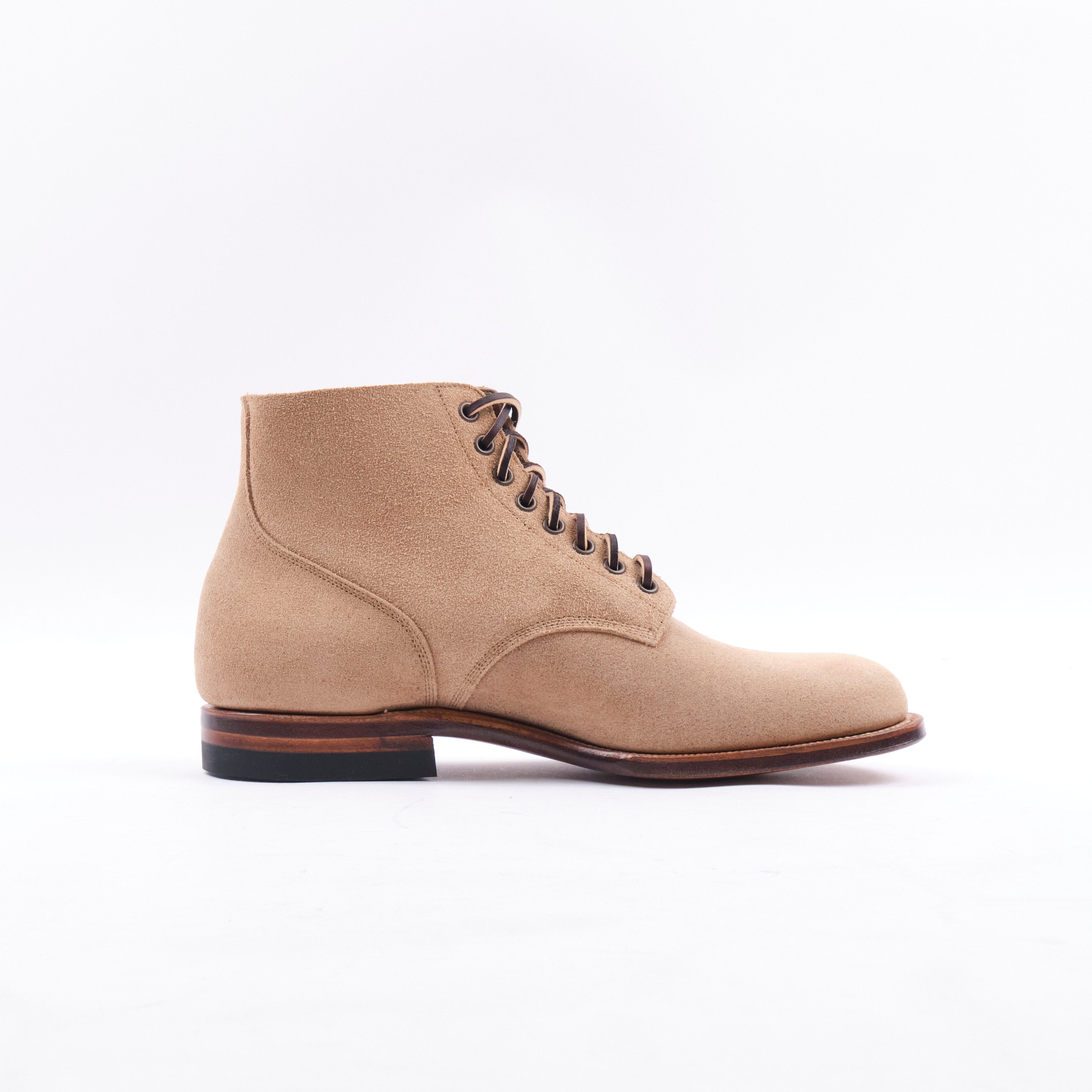 VIBERG 1940 N1 BOOT - MARINE FIELD SHOE NATURAL ROUGHOUT