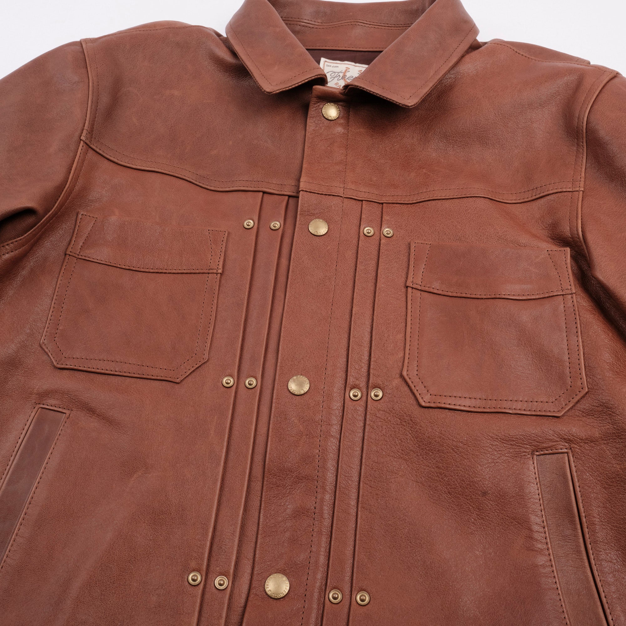 Riders Jacket Tobacco Horsehide