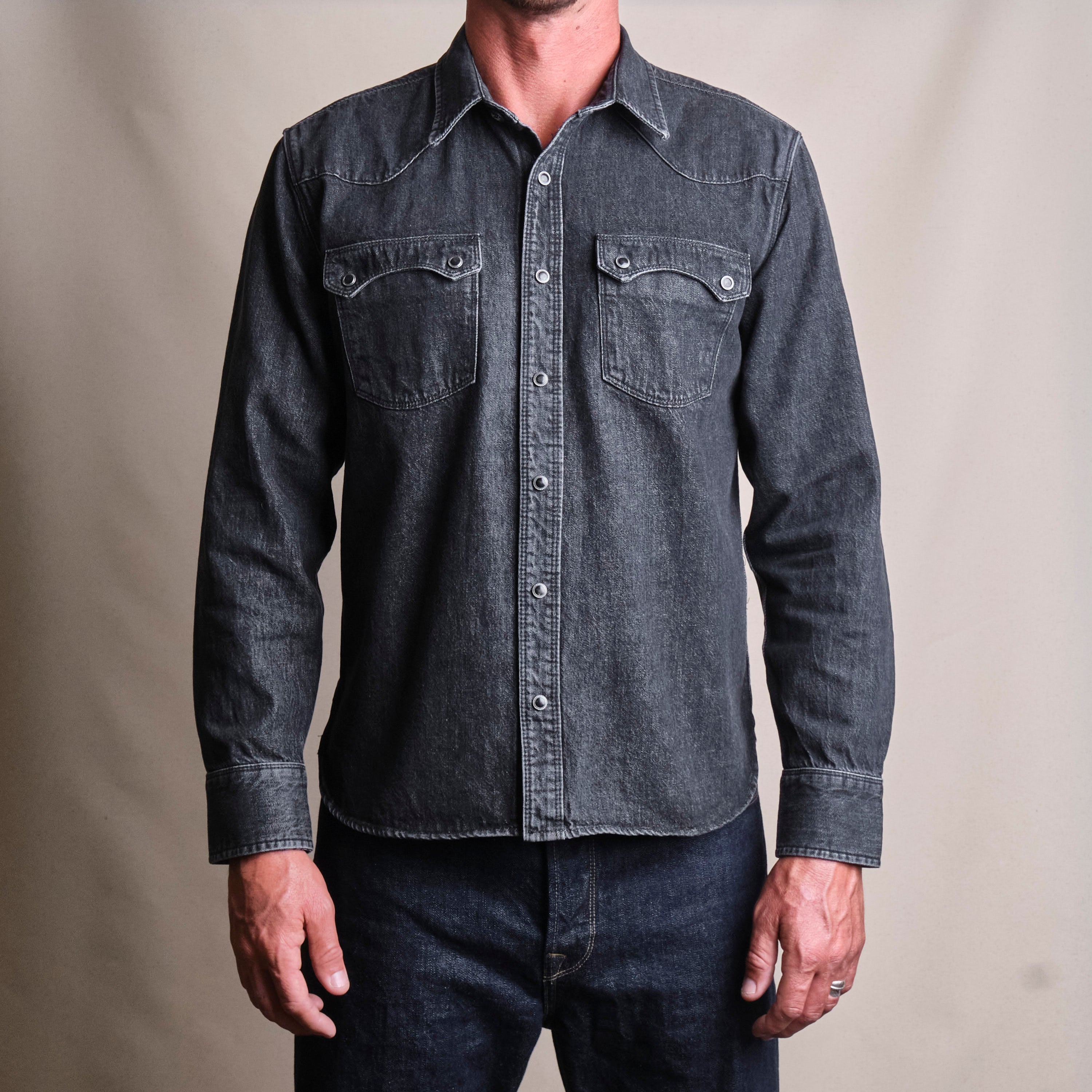 Modern Western 11 Ounce Black Stone Washed Denim