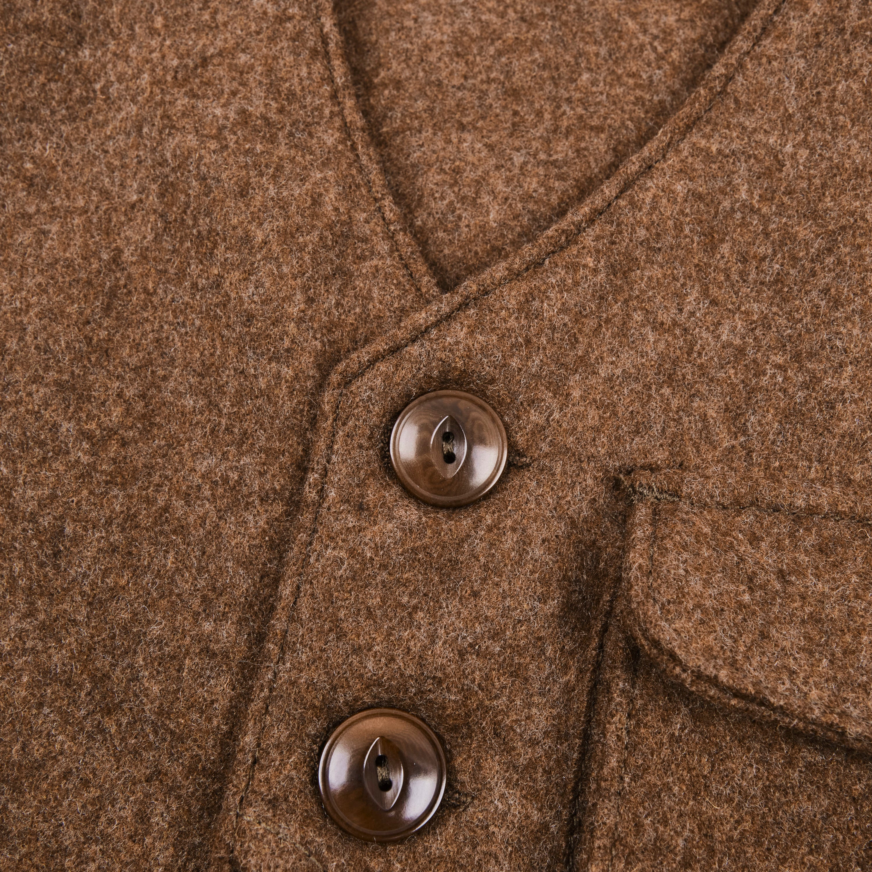 Keynot Brown Wool Hunting Vest