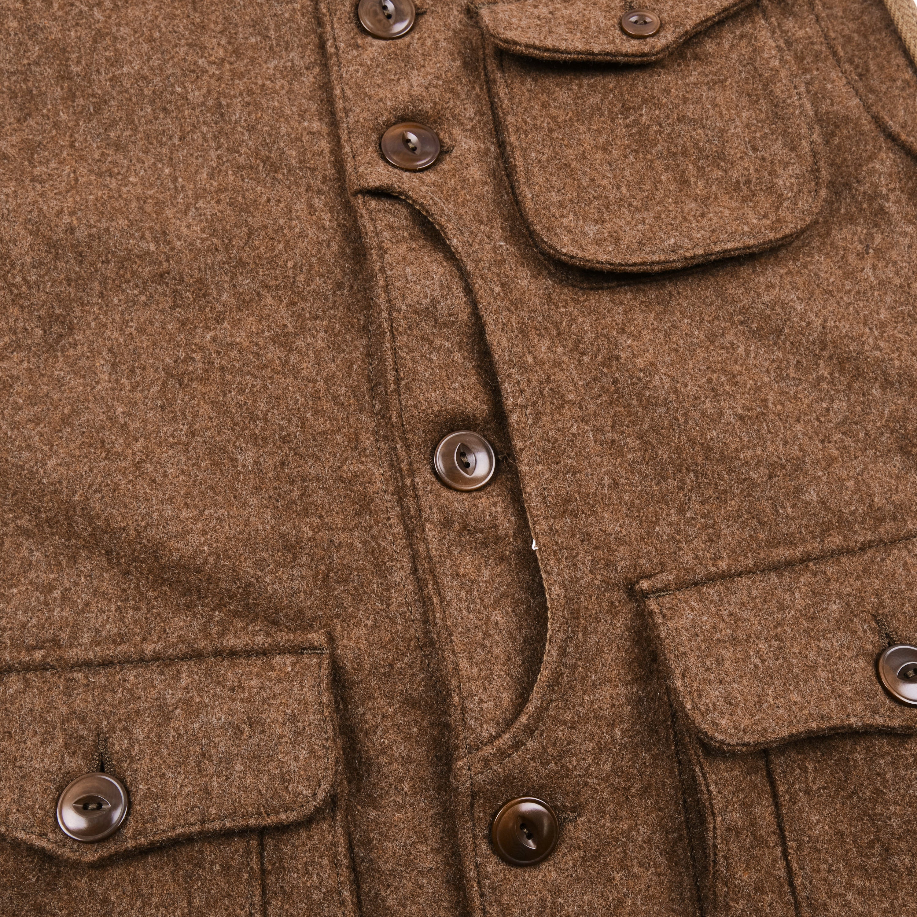 Keynot Brown Wool Hunting Vest