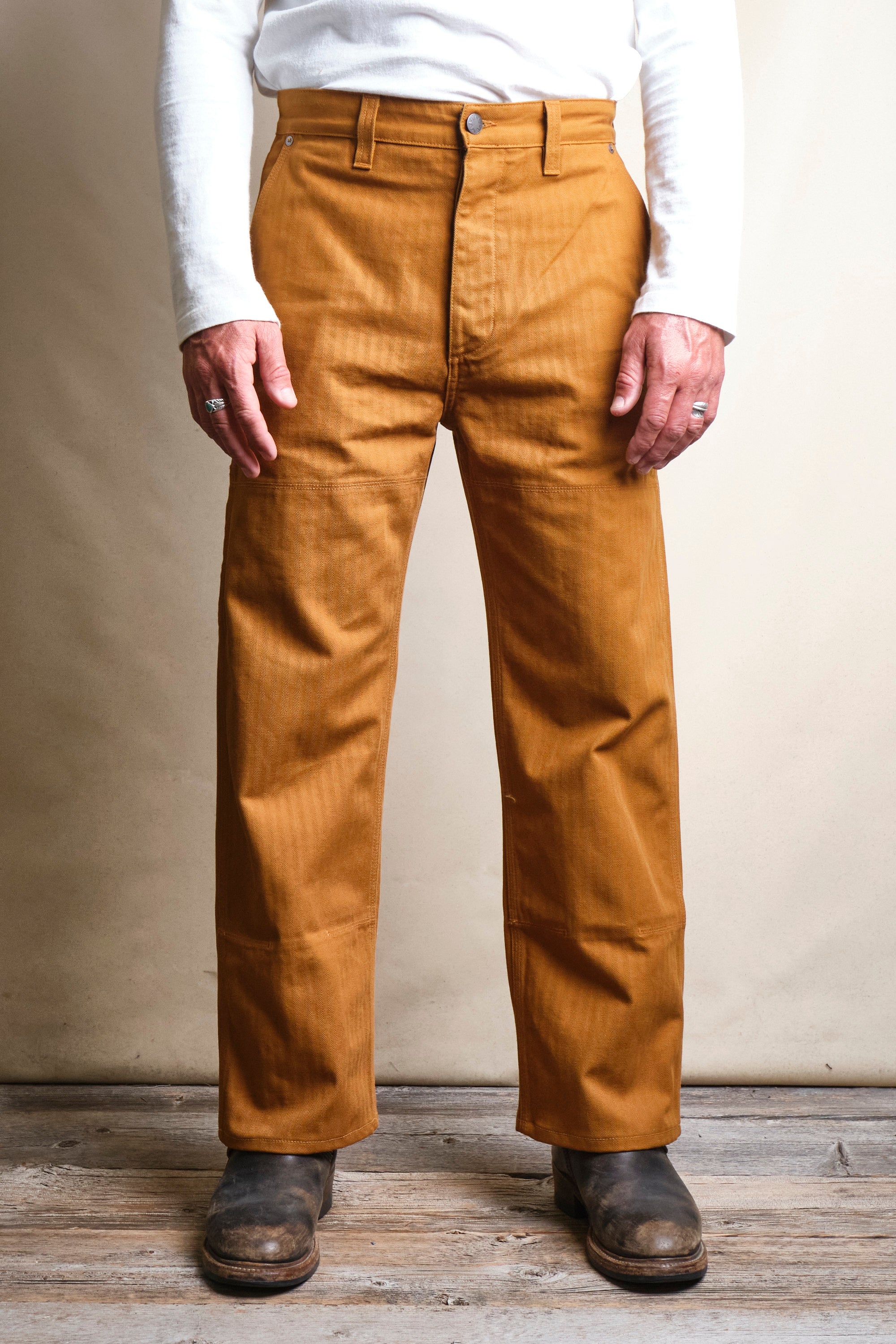 Ortega Pant 13 Ounce Rust Herringbone