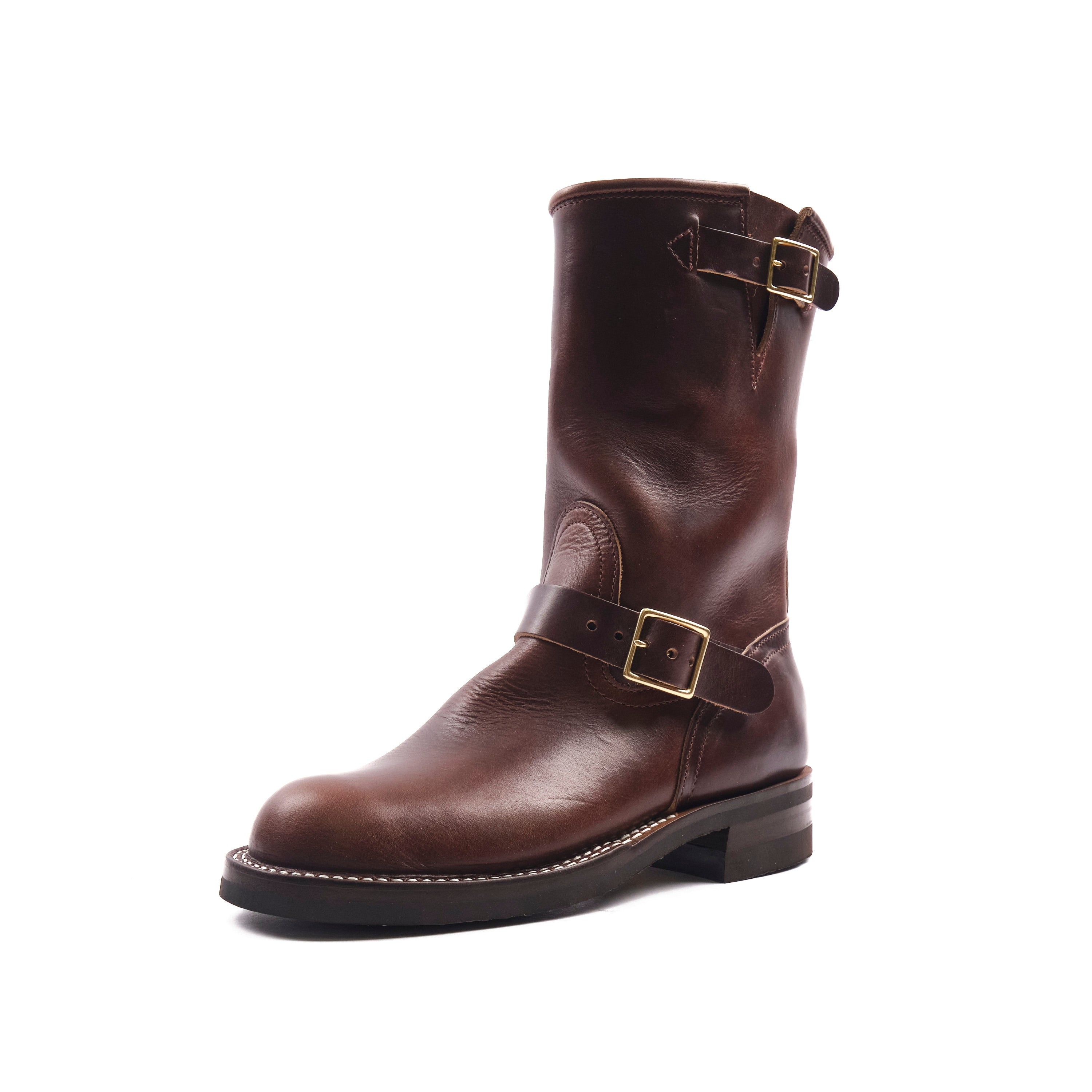 NICKS BOOTS - THE BRAKEMAN ENGINEER - HORWEEN BROWN CHROMEXCEL