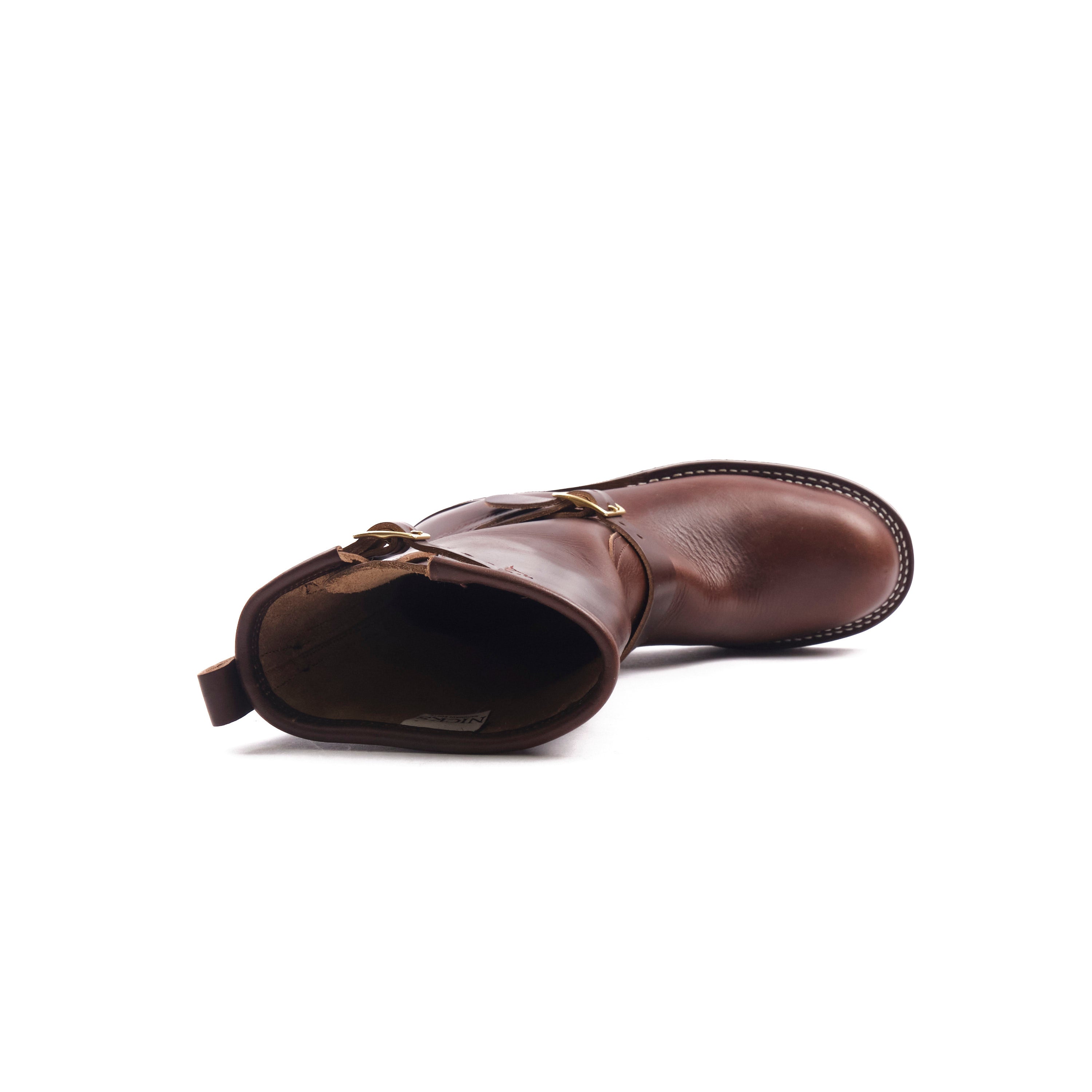 NICKS BOOTS - THE BRAKEMAN ENGINEER - HORWEEN BROWN CHROMEXCEL