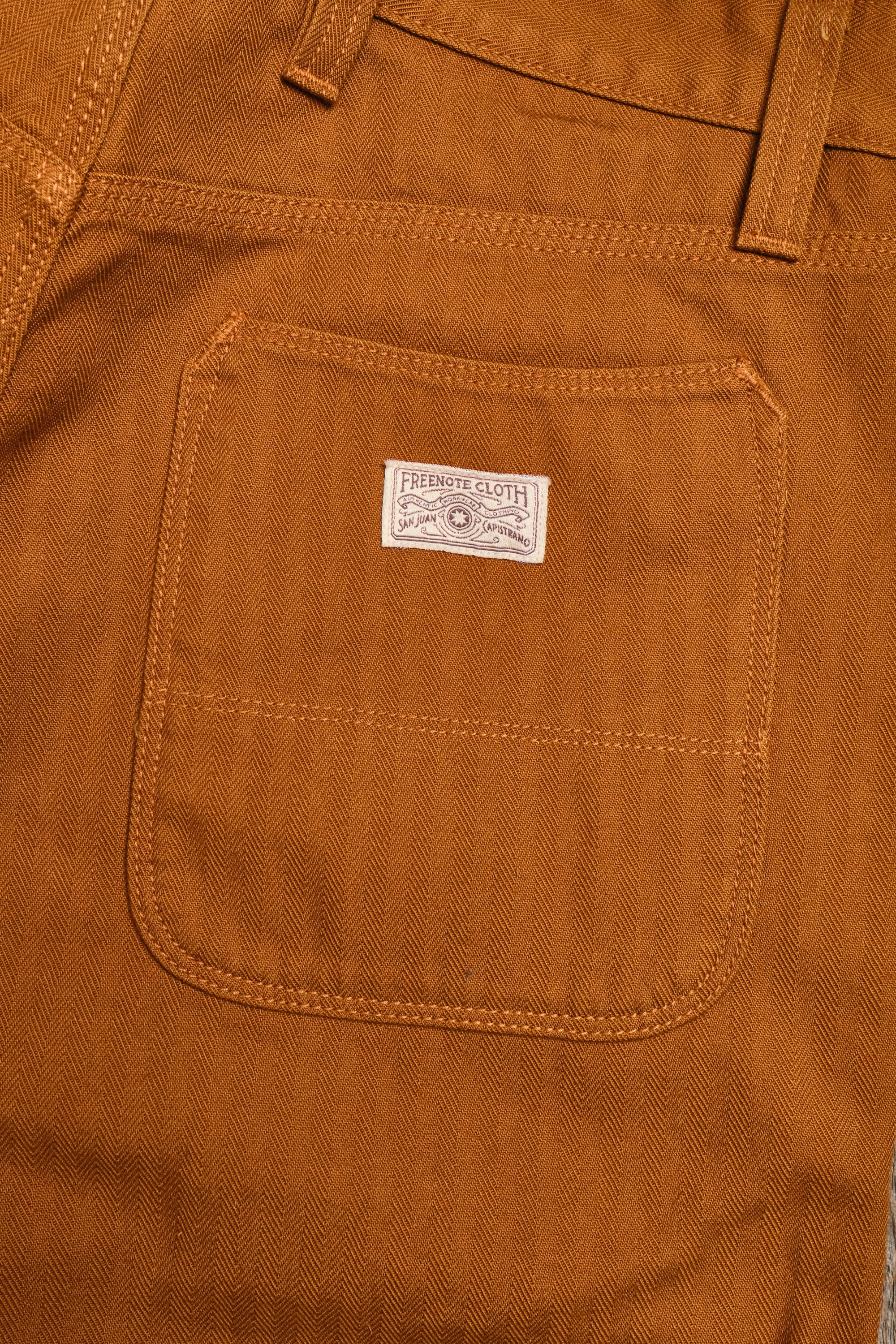 Ortega Pant 13 Ounce Rust Herringbone