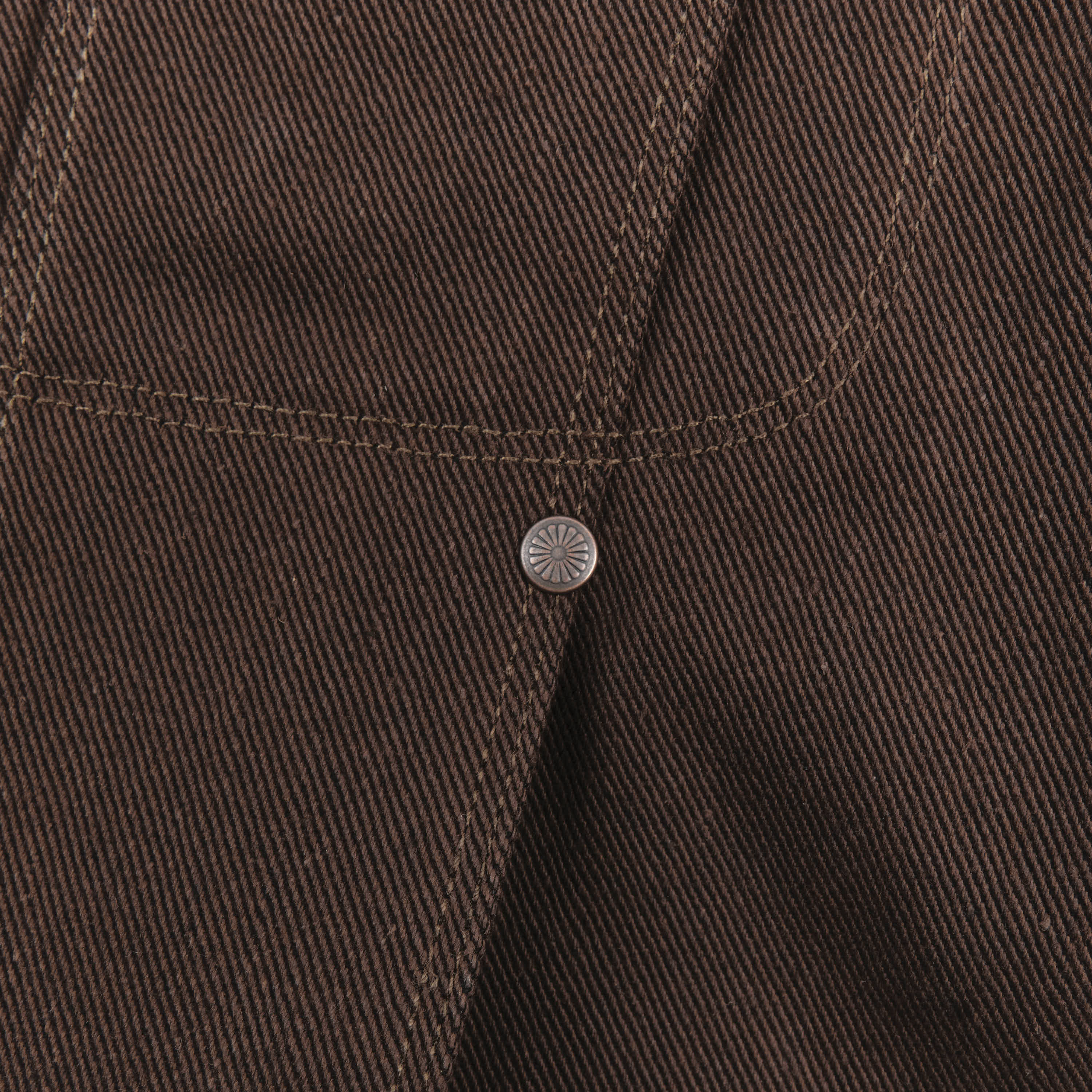 High Low 15 Ounce Dark Brown Denim Jacket