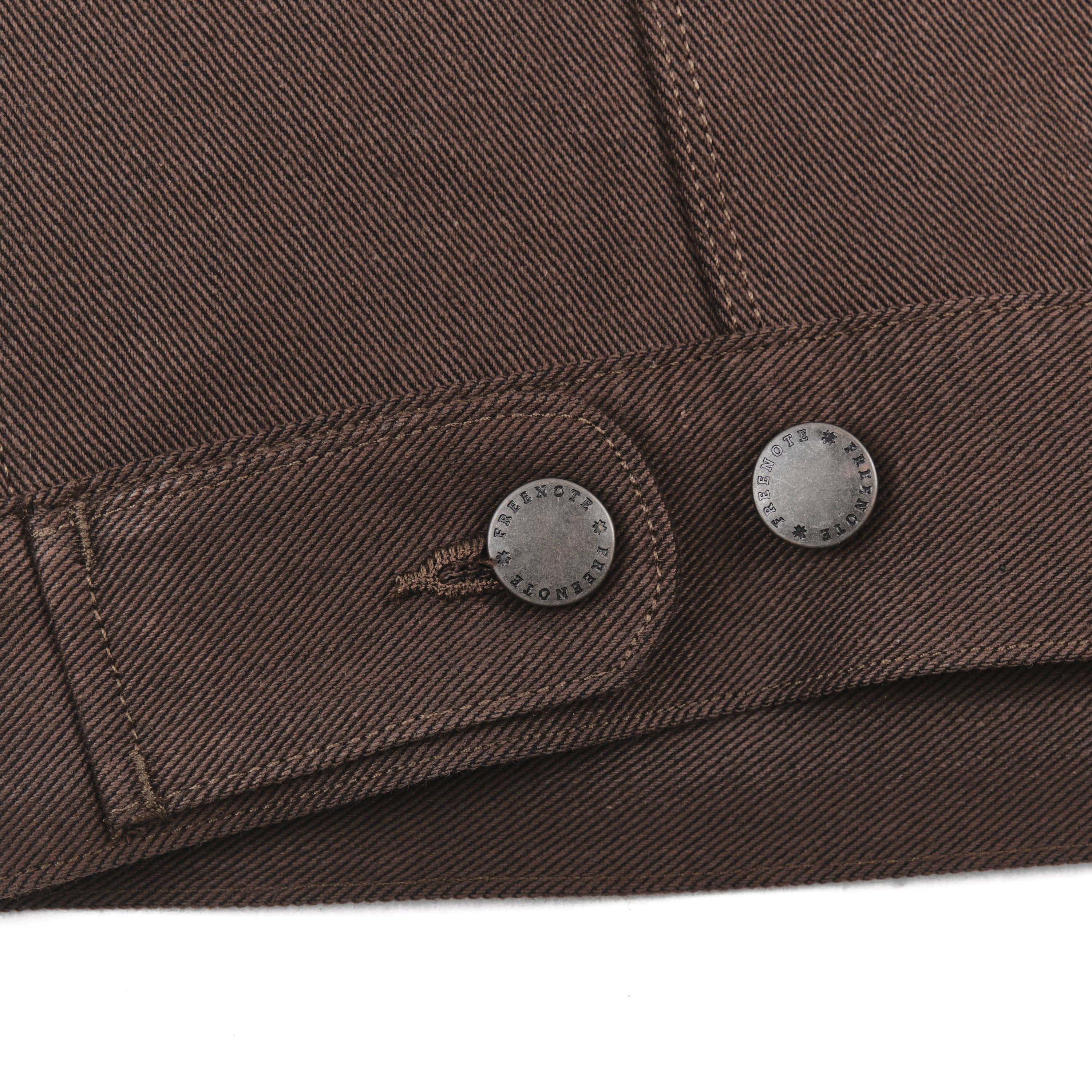 High Low 15 Ounce Dark Brown Denim Jacket