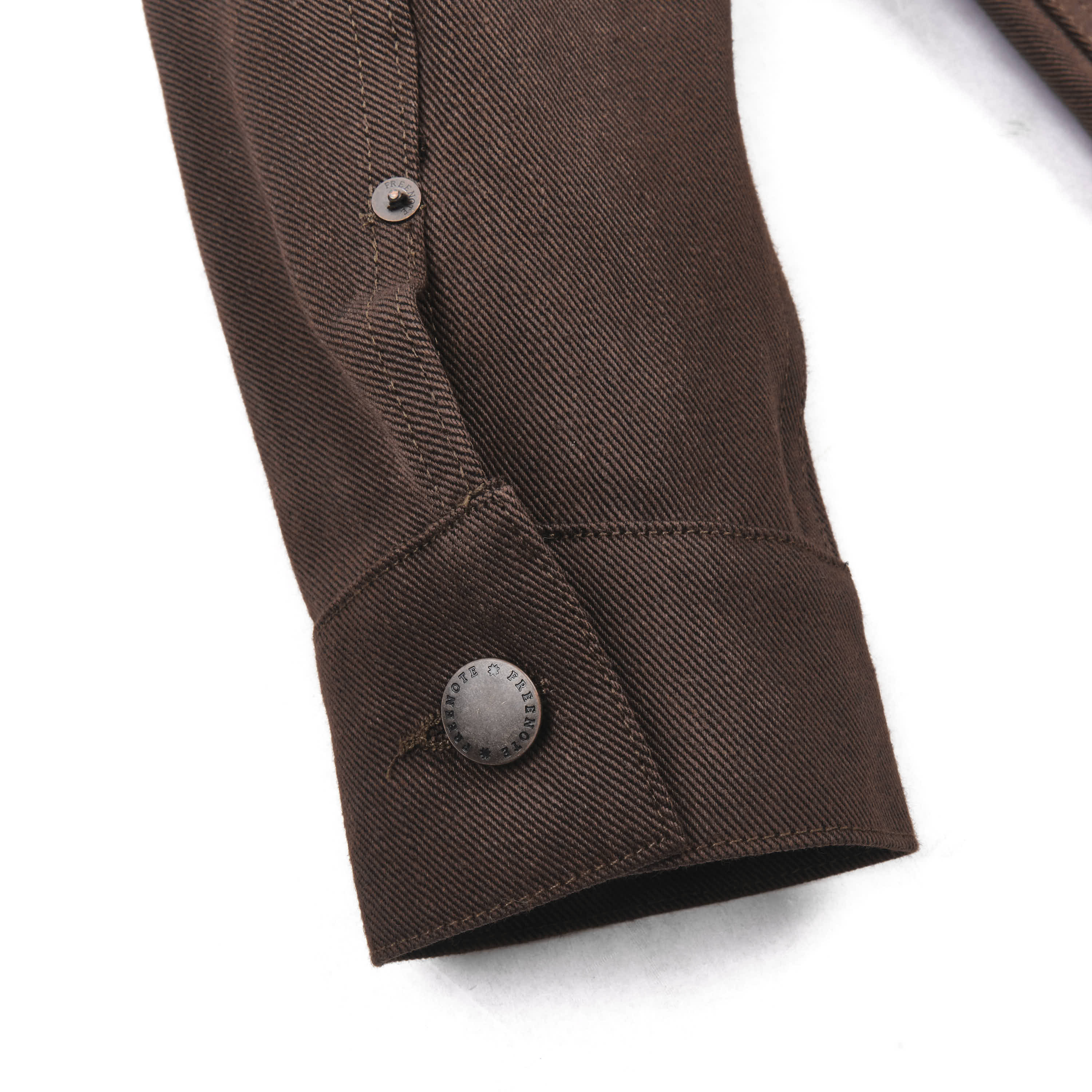 High Low 15 Ounce Dark Brown Denim Jacket