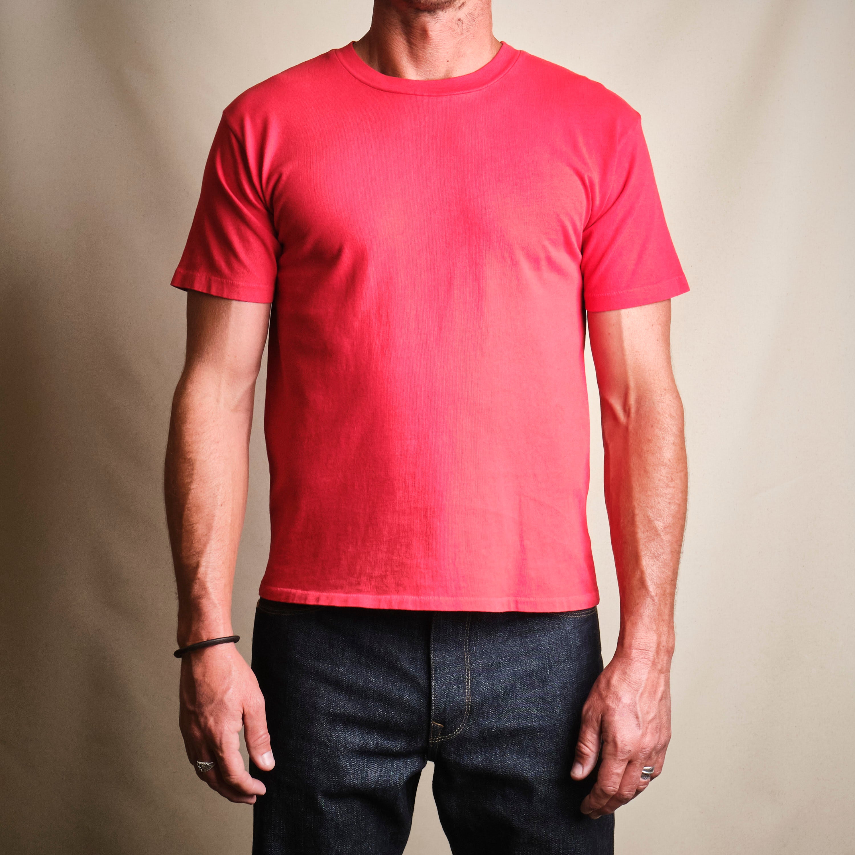 9 ounce Pocketless T-Shirt Vintage Red