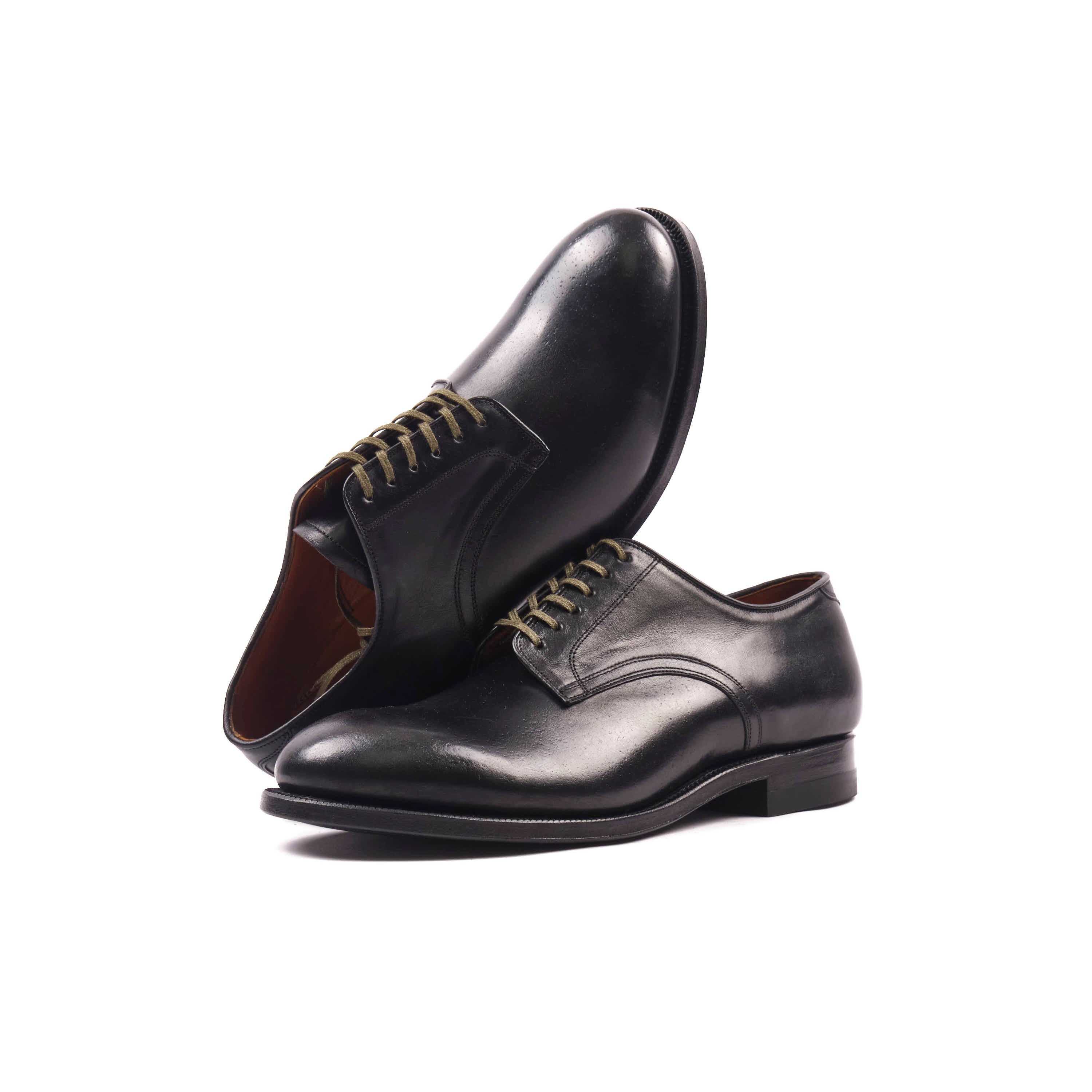 VIBERG NAVVY CUT SHOE - NERO KANGAROO
