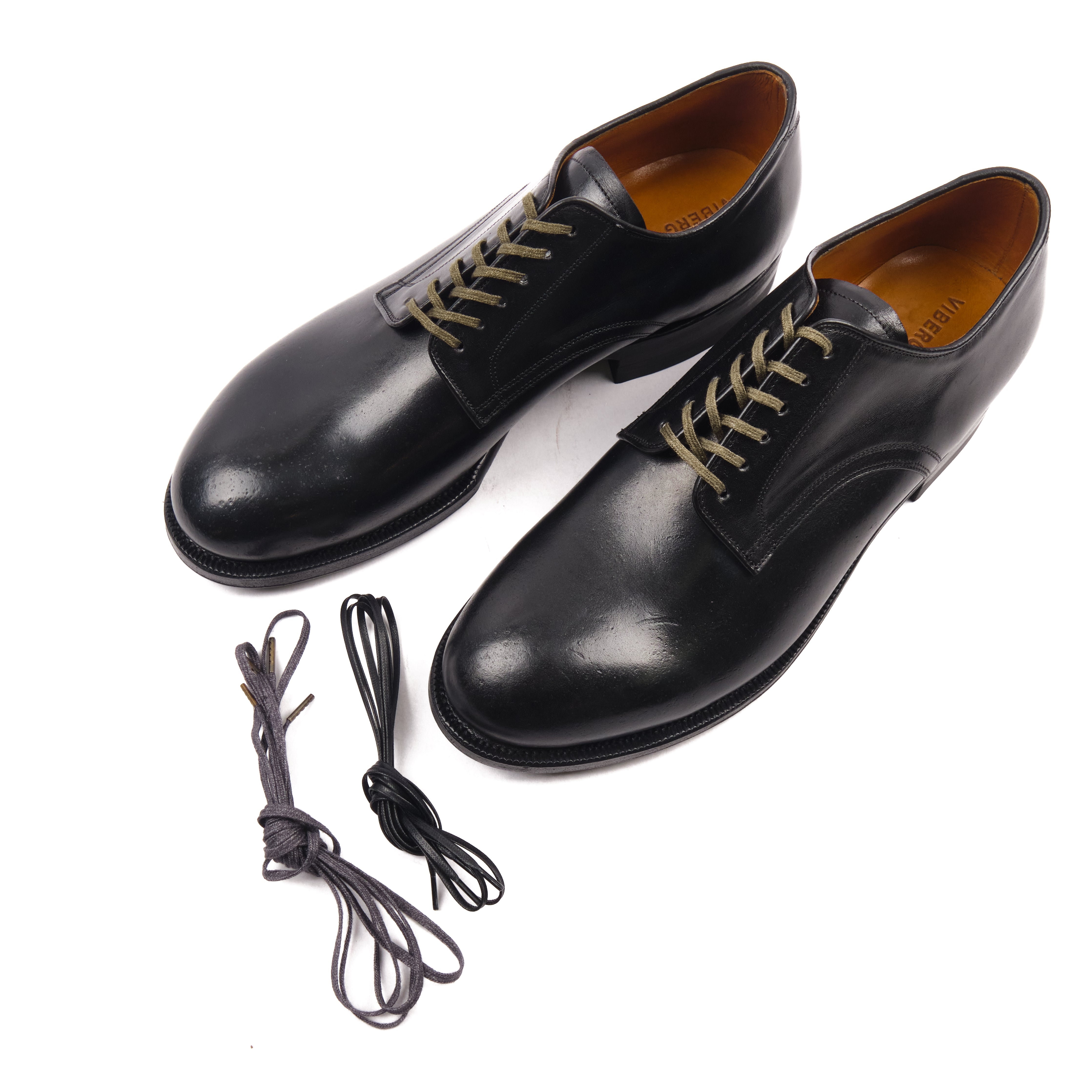 VIBERG NAVVY CUT SHOE - NERO KANGAROO