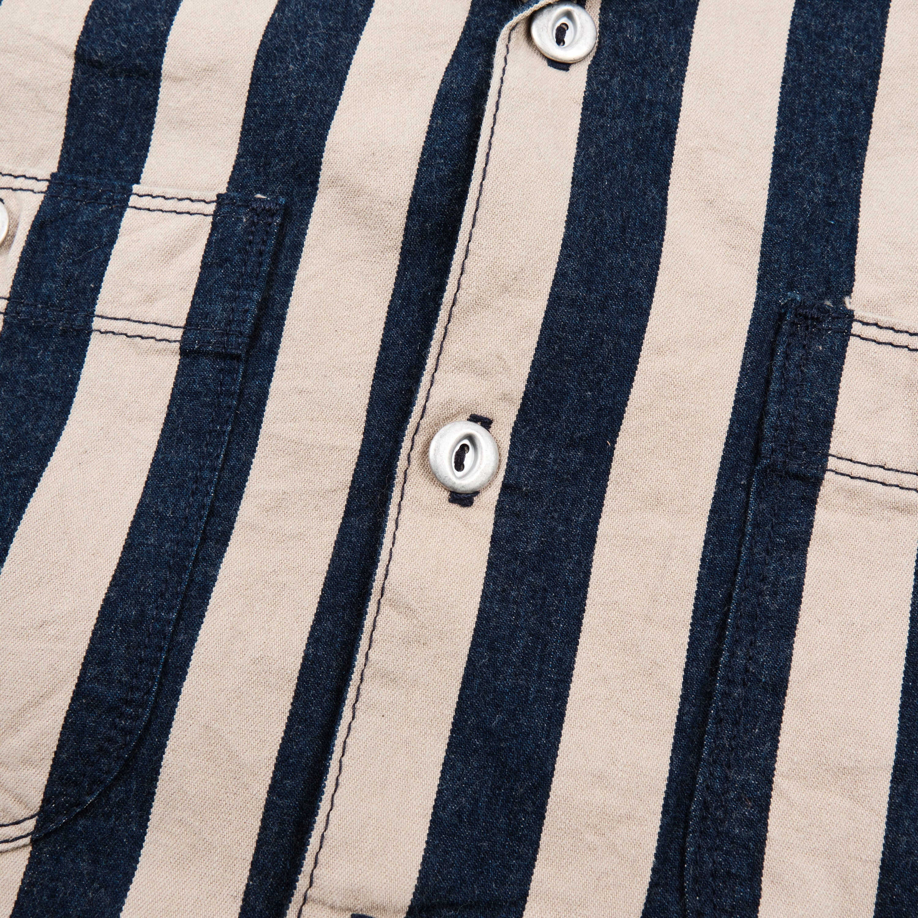 Dayton Indigo Wide Stripe
