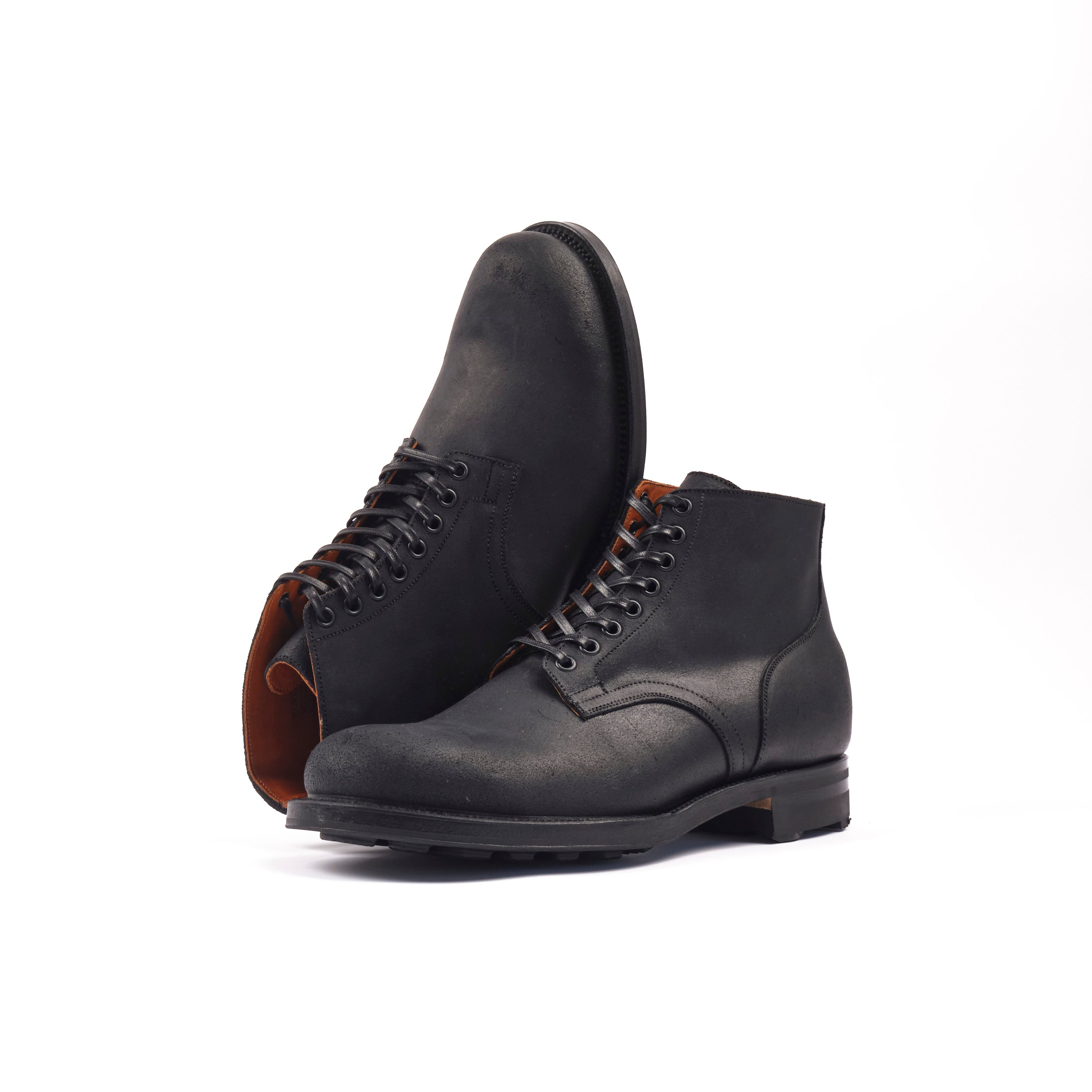 VIBERG SERVICE BOOT - 1035 LAST - BLACK WAXY COMMANDER