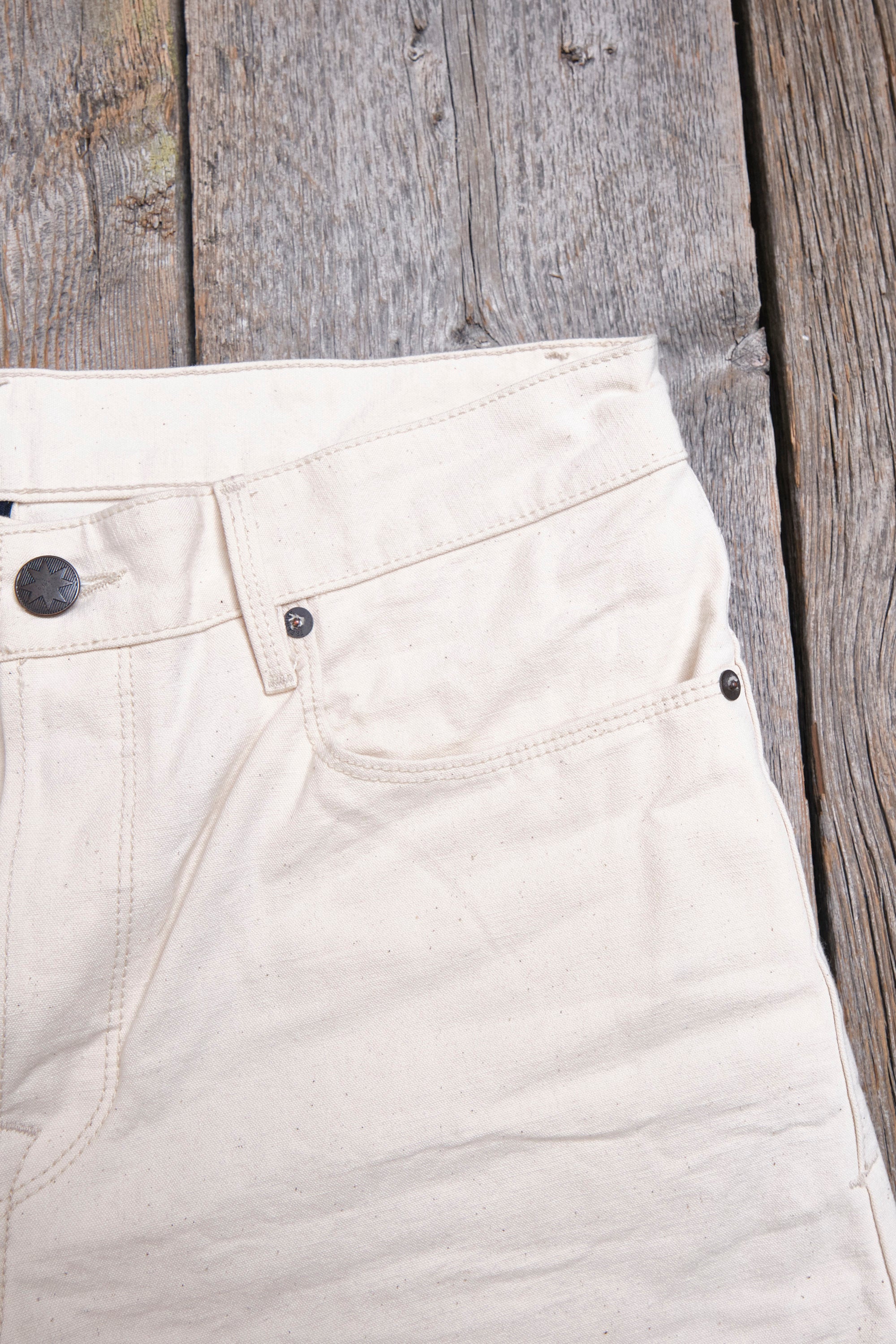 Portola Classic Taper 11 Ounce Natural Rinsed Canvas