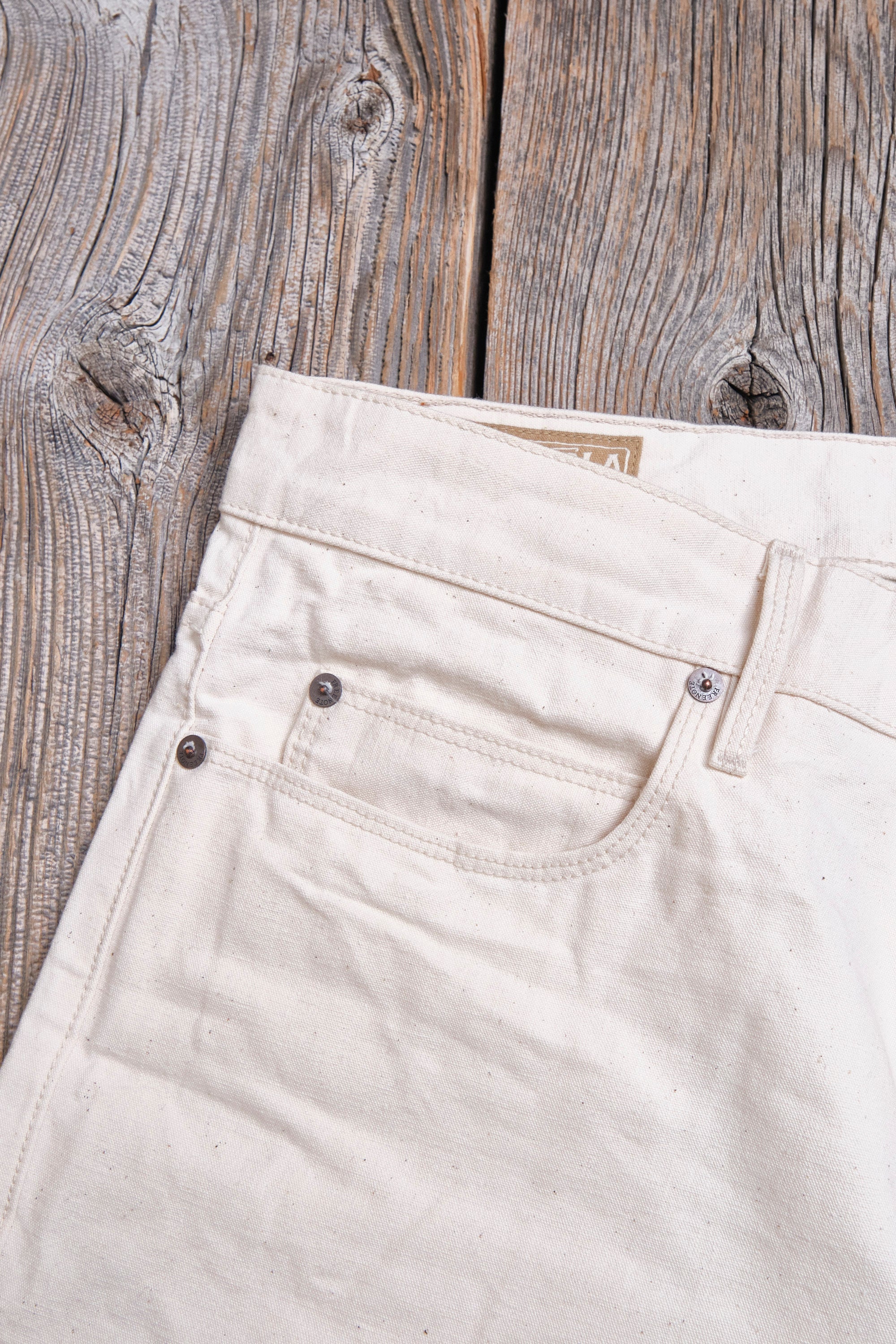 Portola Classic Taper 11 Ounce Natural Rinsed Canvas