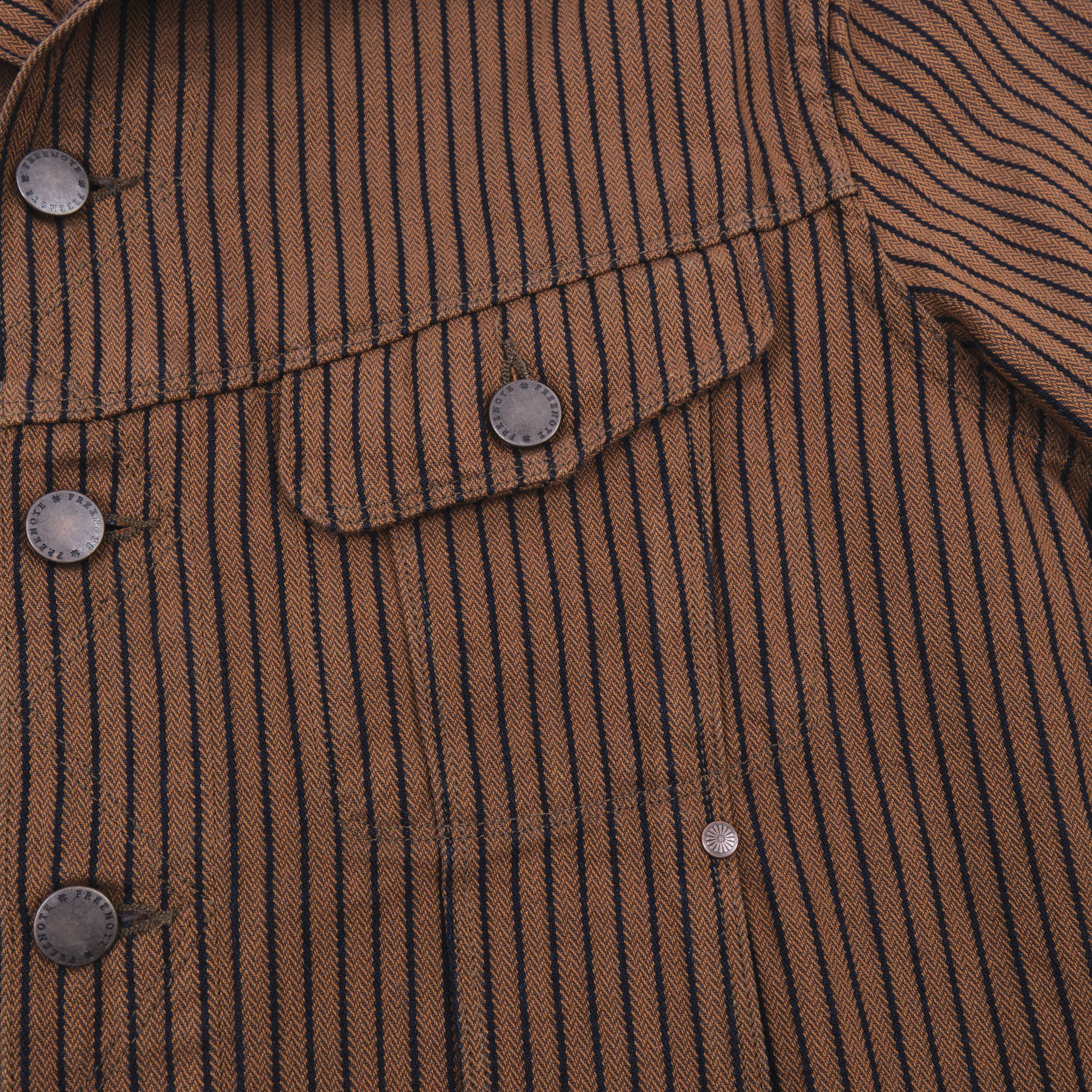 High Low Brown Herringbone Dobby Jacket