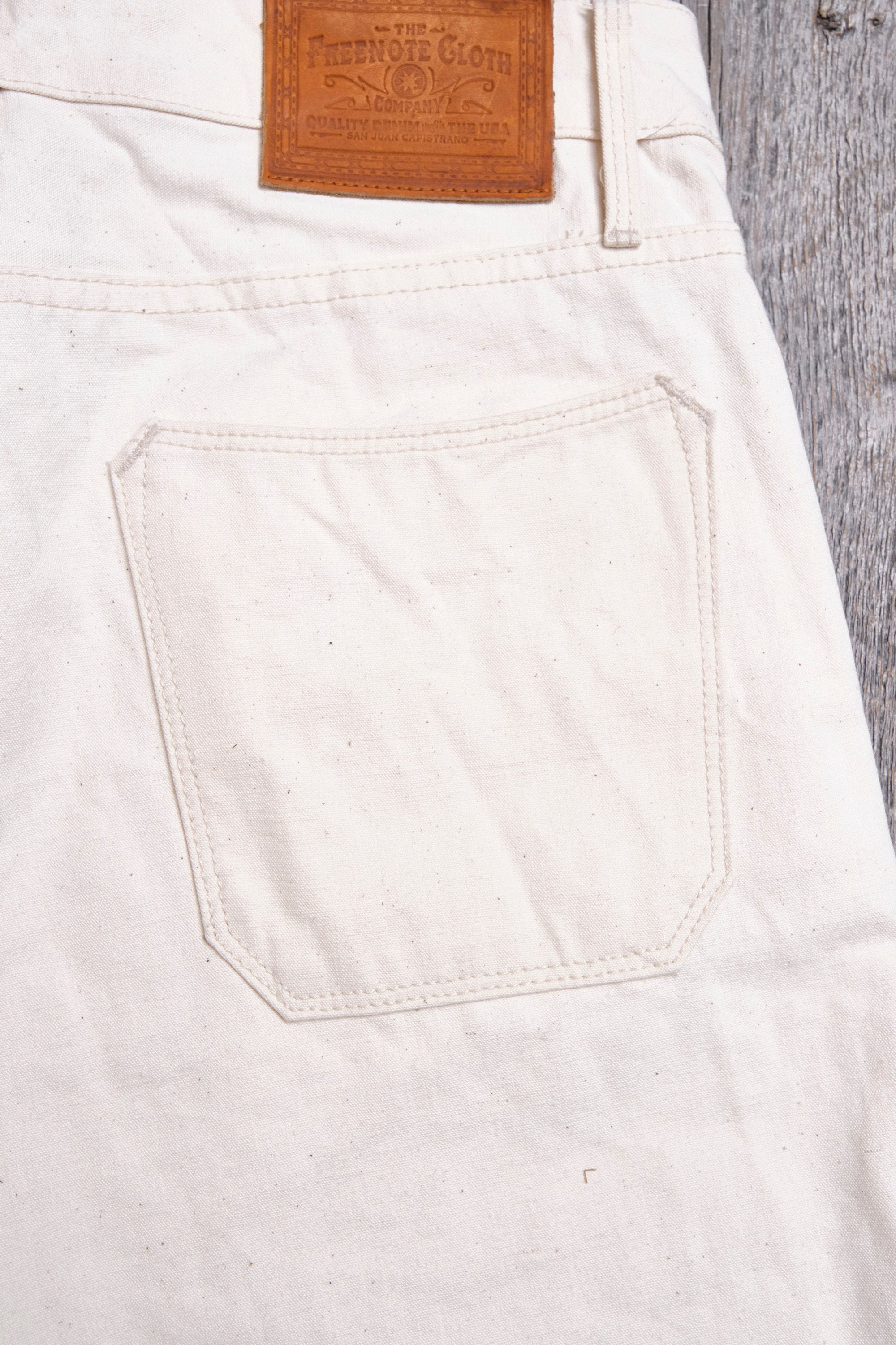 Portola Classic Taper 11 Ounce Natural Rinsed Canvas