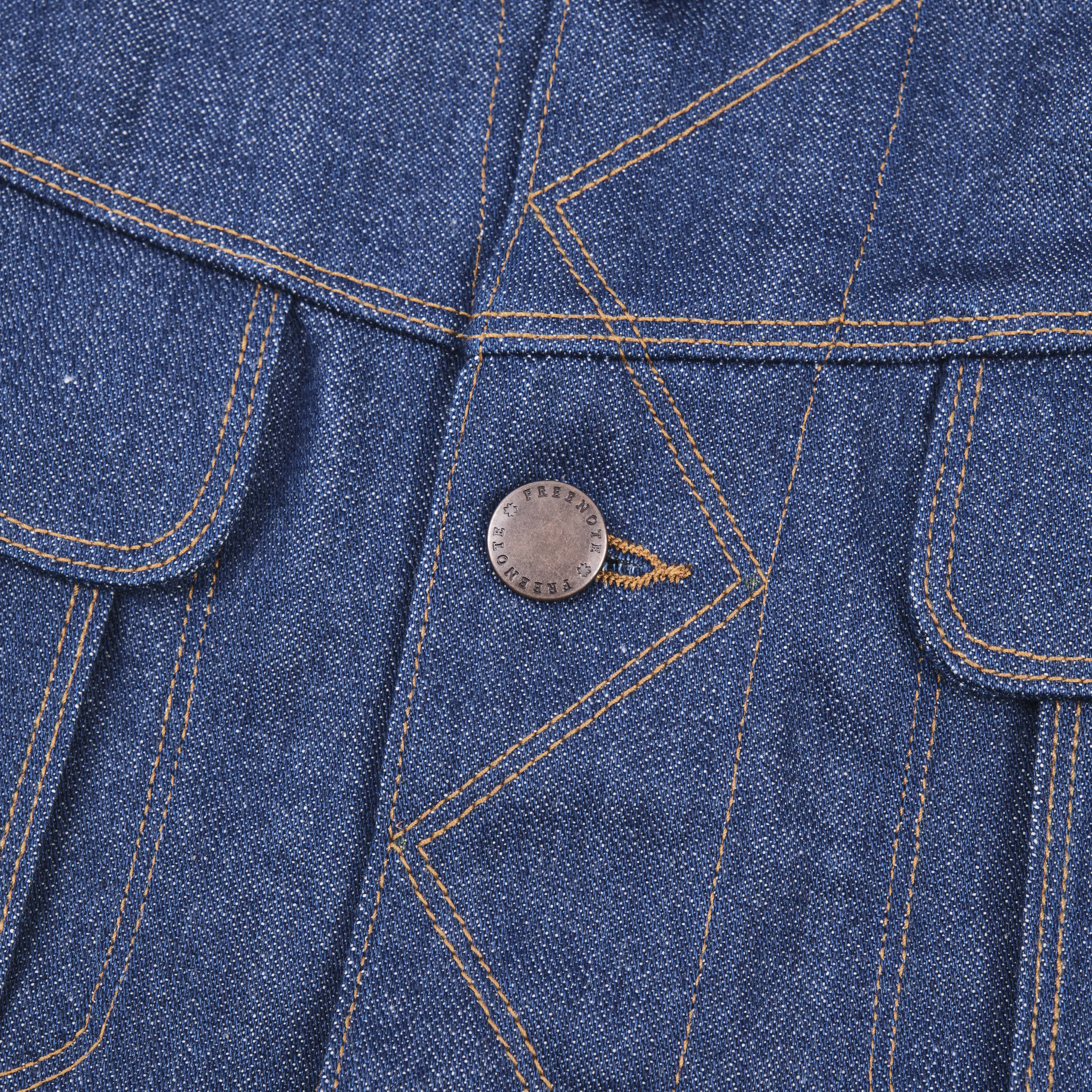 High Low 12 Ounce Vintage Blue Denim Jacket