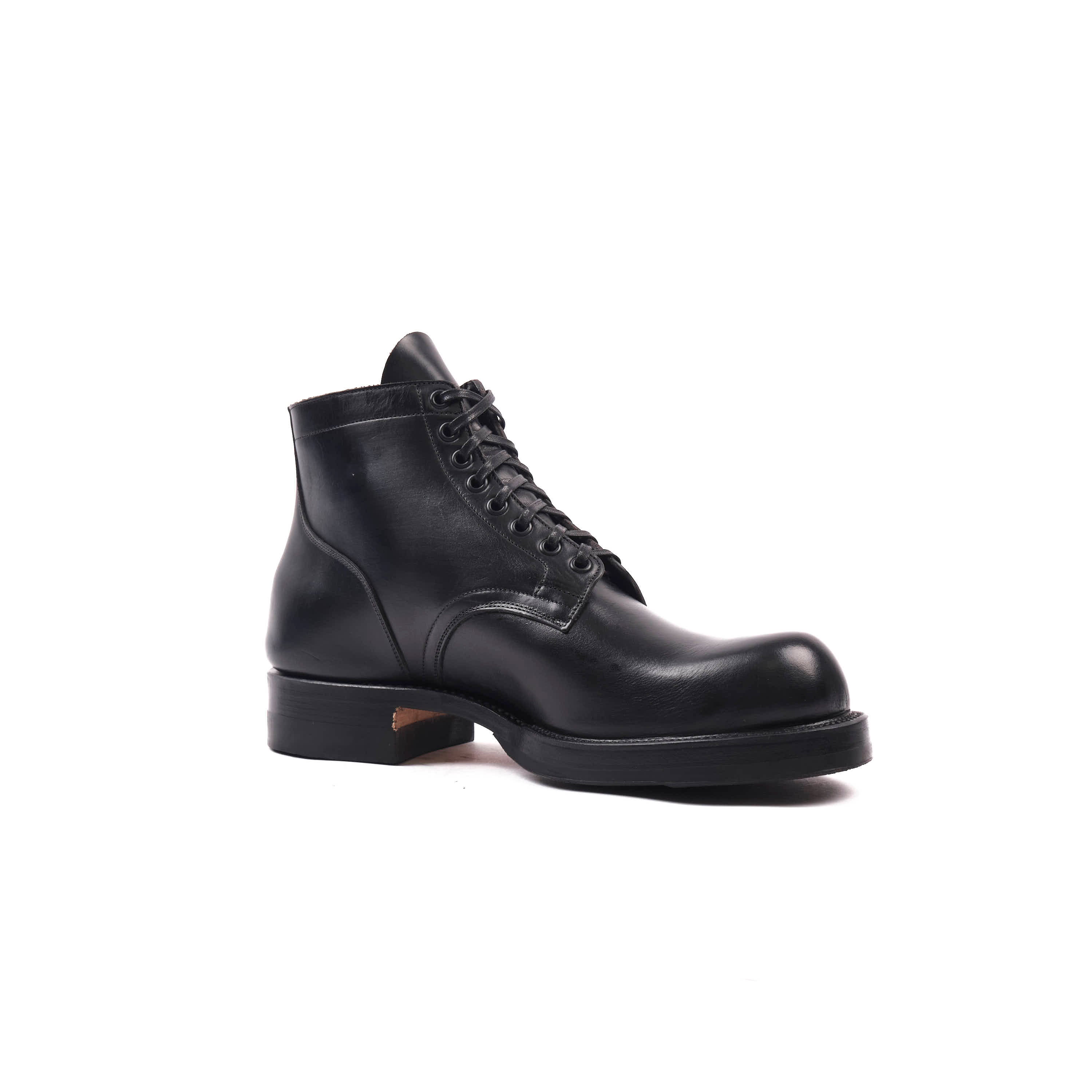 FREENOTE CLOTH X VIBERG SERVICE BOOT - 2045 LAST - HORWEEN BLACK STRUCK THROUGH CHROMEXCEL