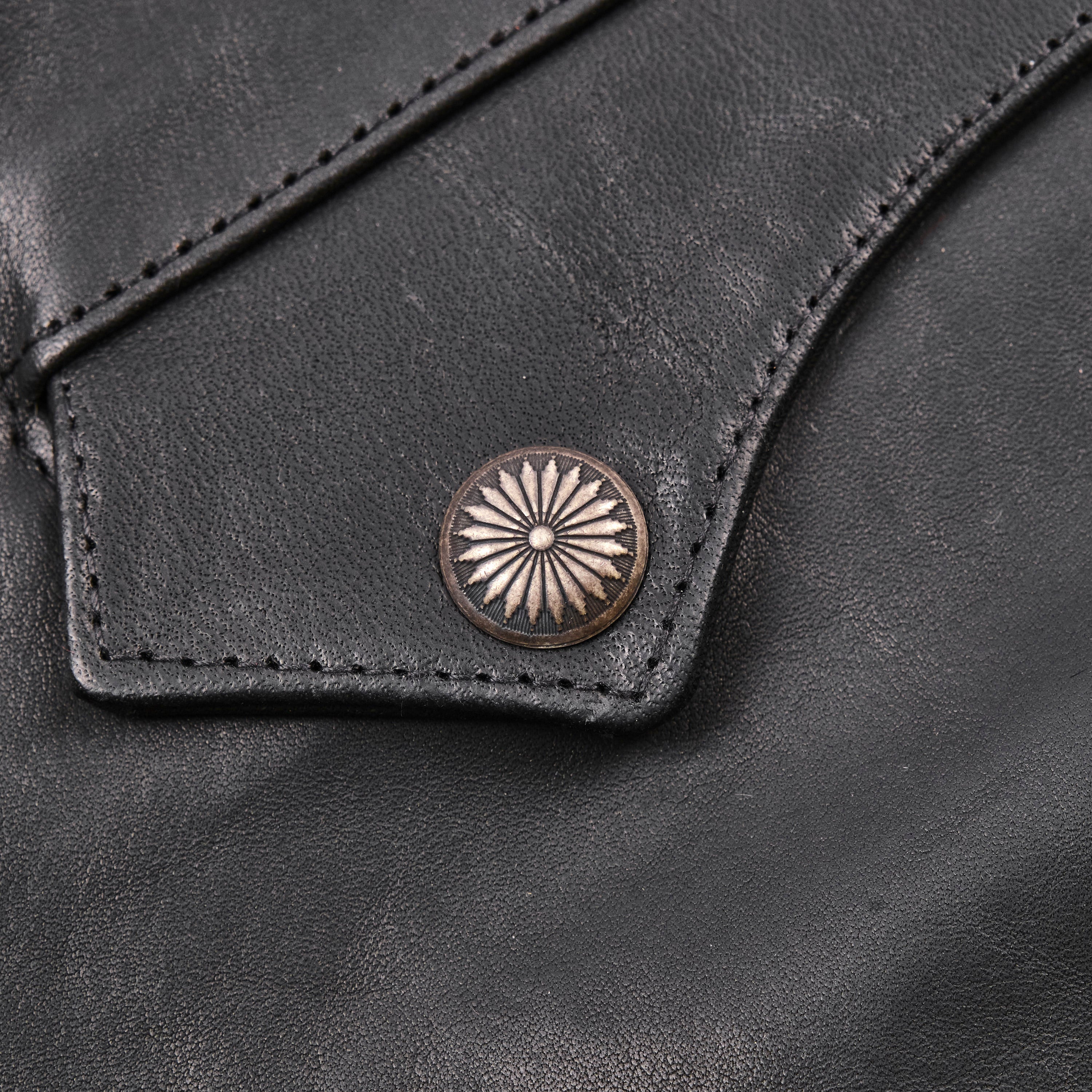Mooch Moto Jacket Black Bull Leather
