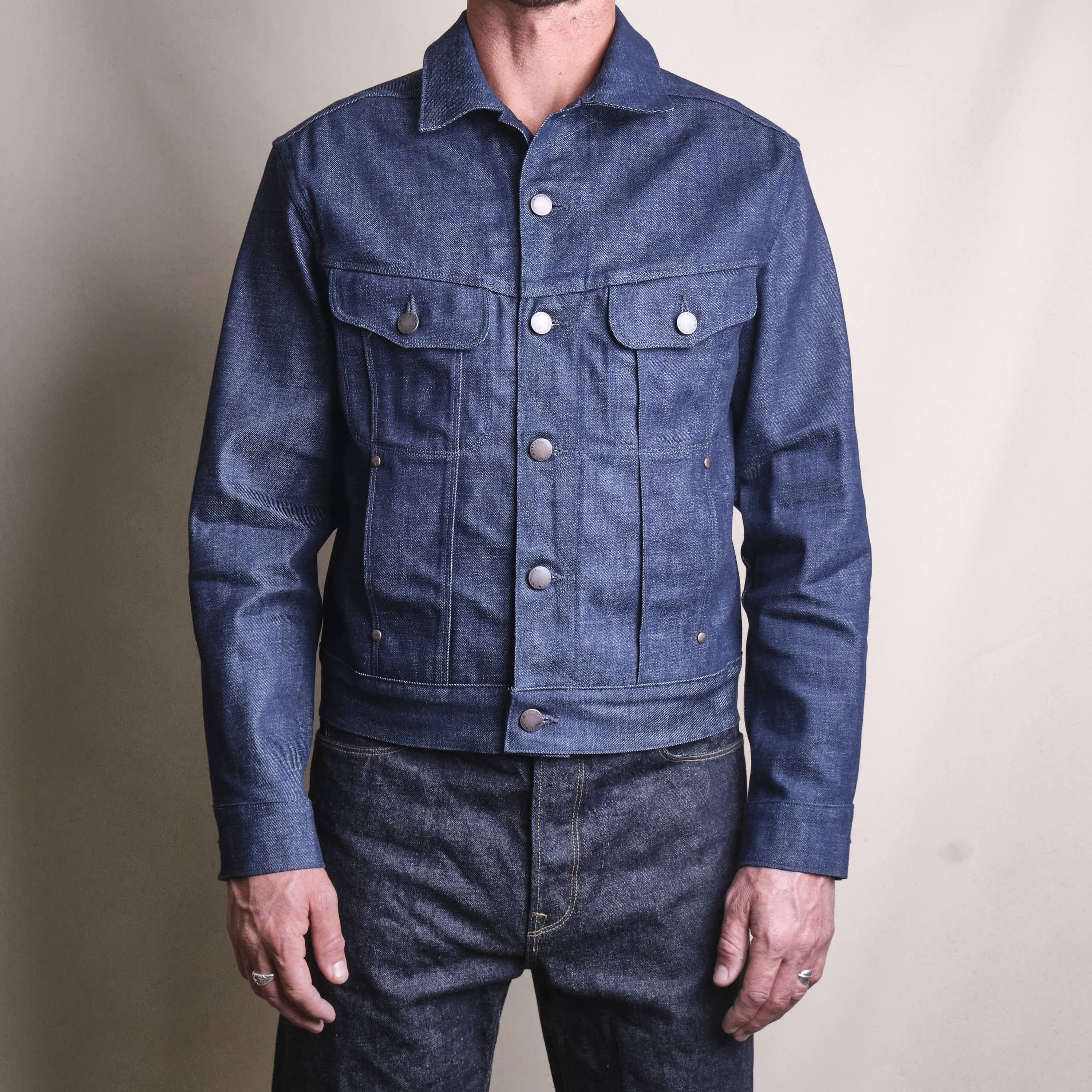 High Low 11 Ounce Memphis Blue Denim Jacket