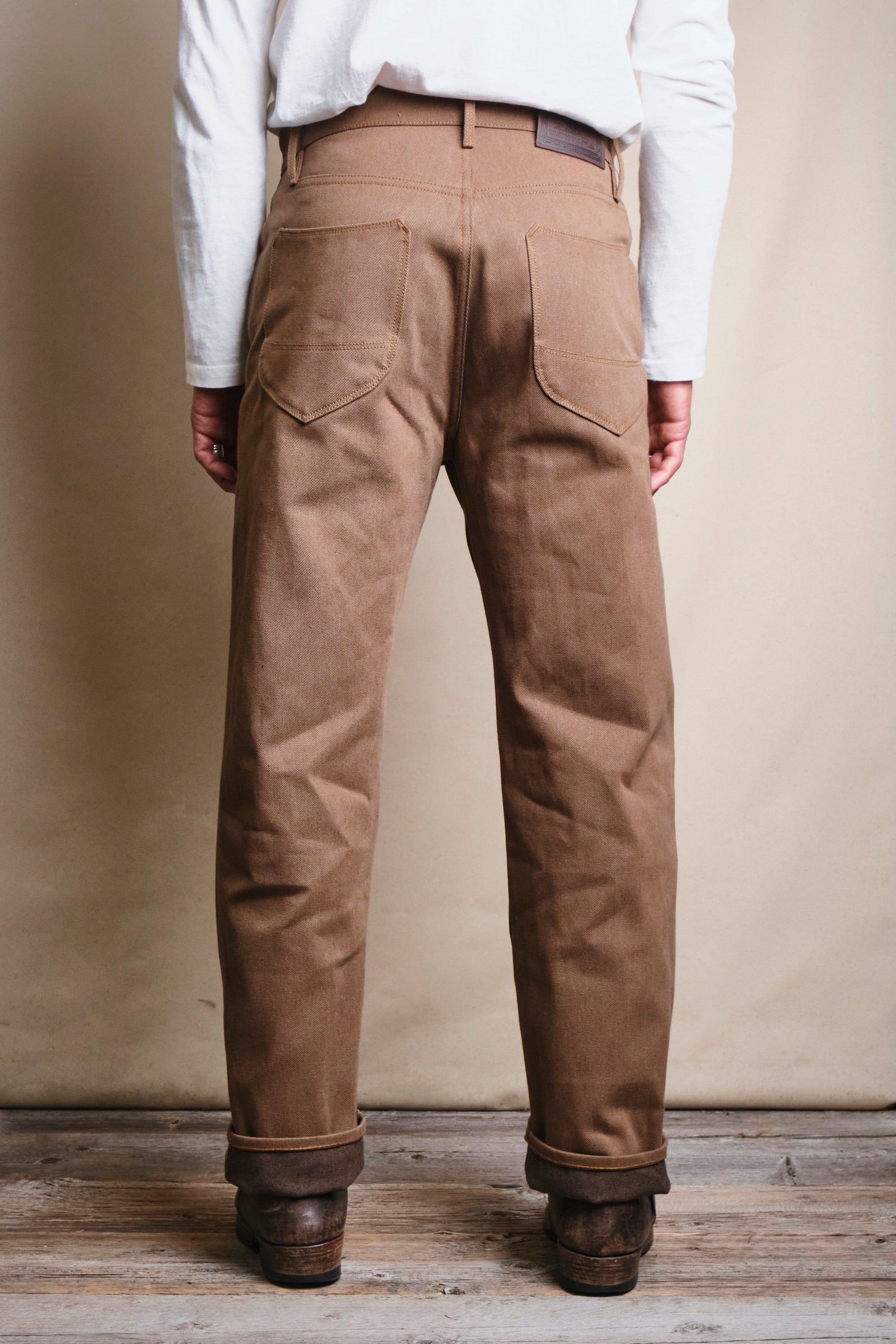 Modesto 15 Ounce Brown Denim