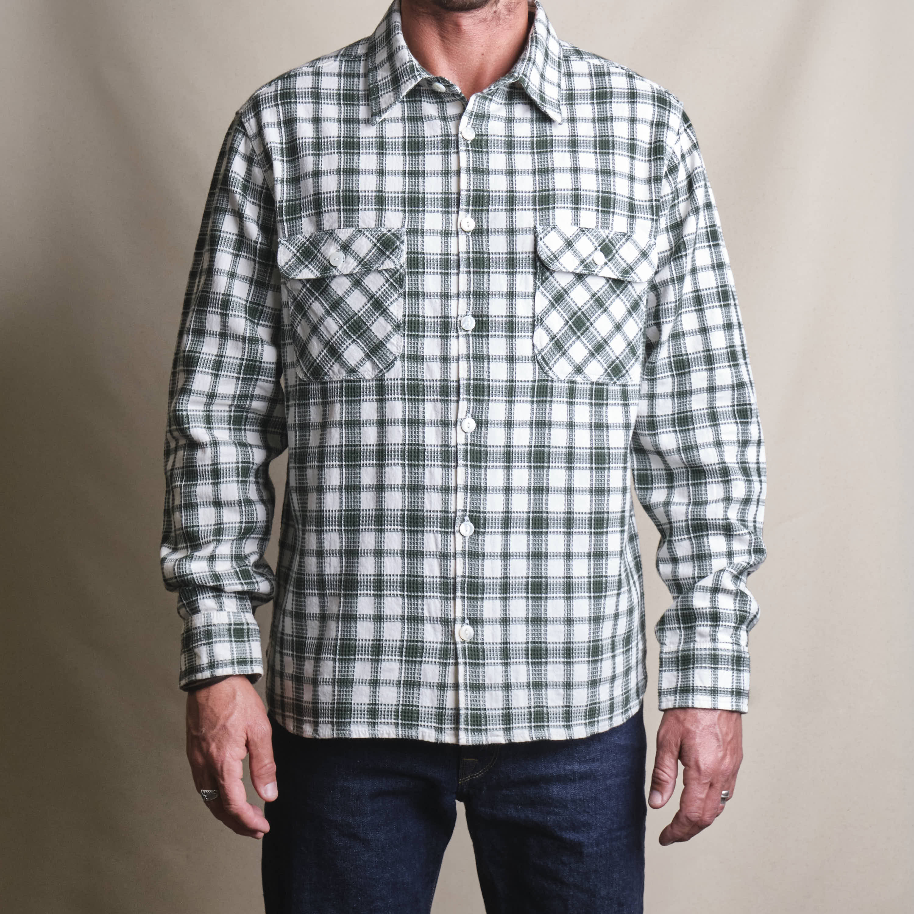 Benson Cactus Green Plaid