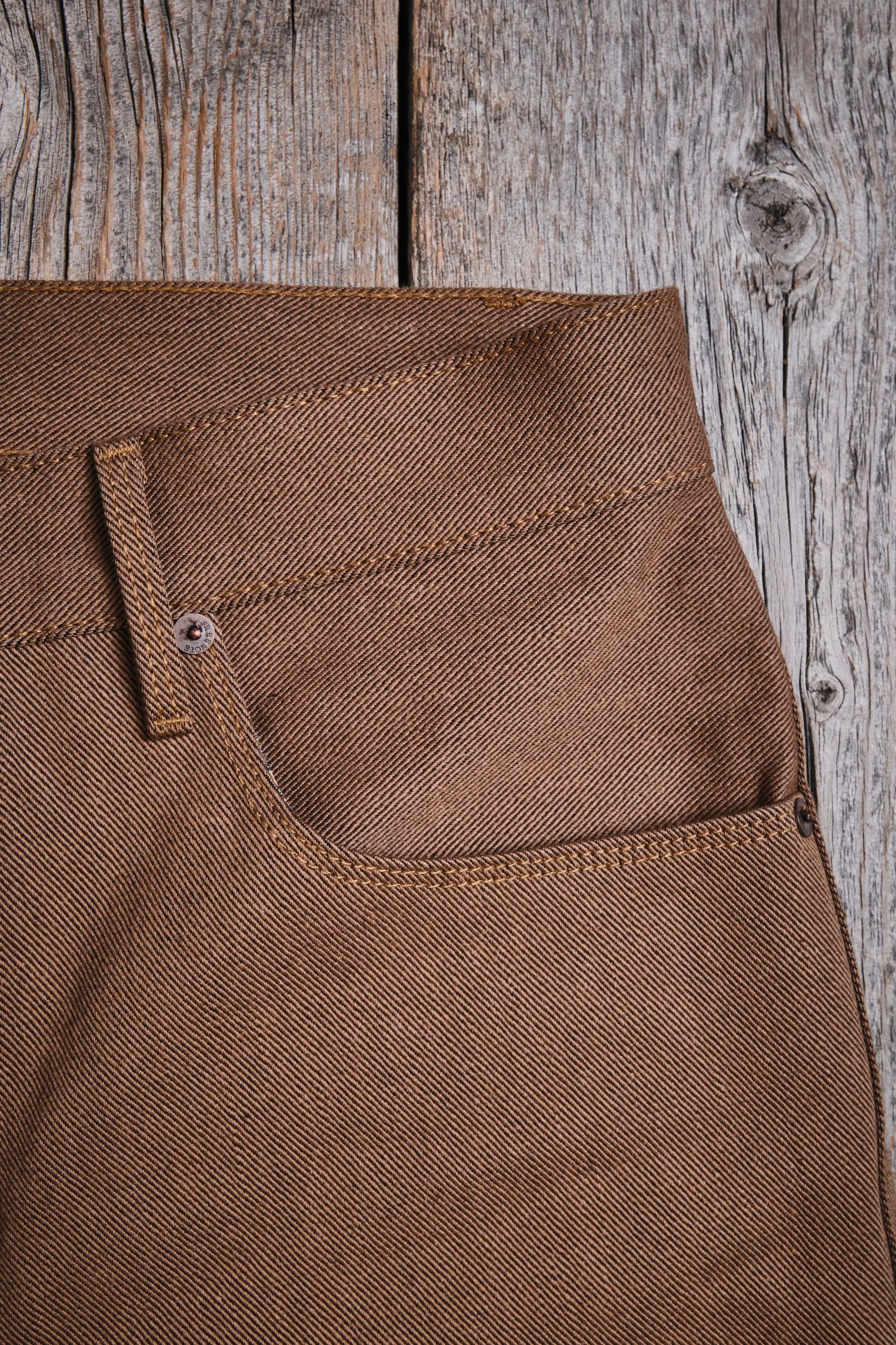 Modesto 15 Ounce Brown Denim