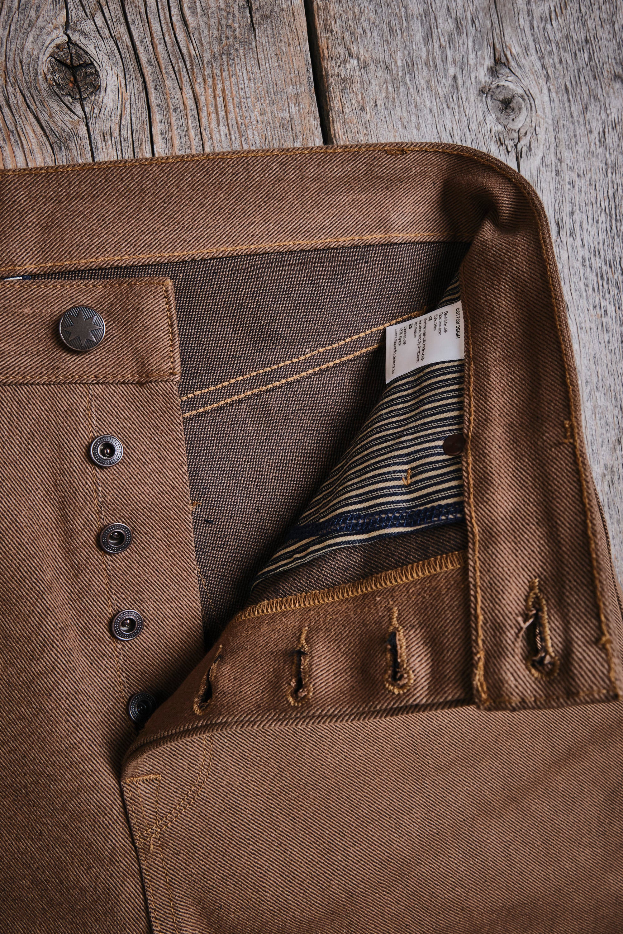 Modesto 15 Ounce Brown Denim