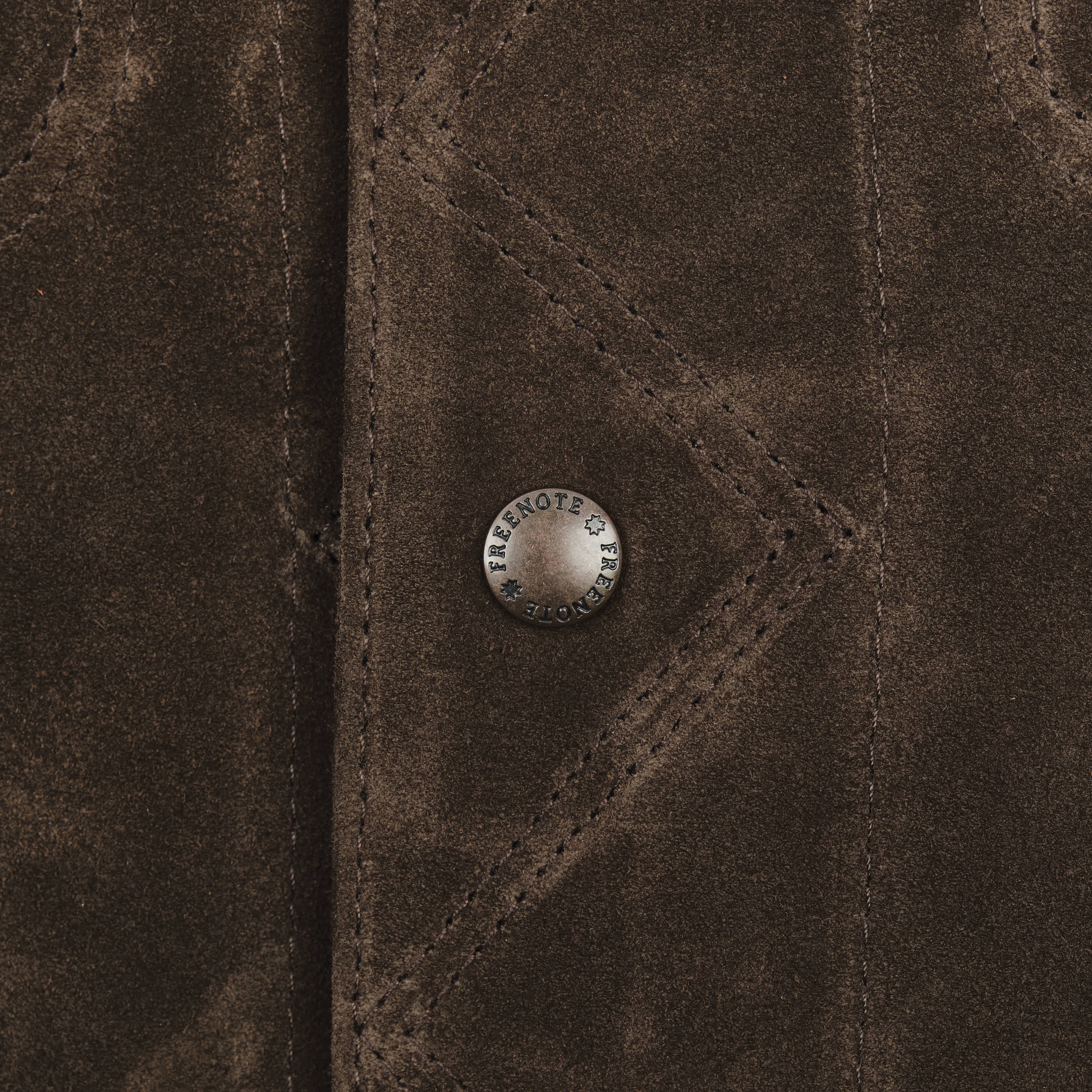 High Low 1.4mm Chocolate Suede Jacket