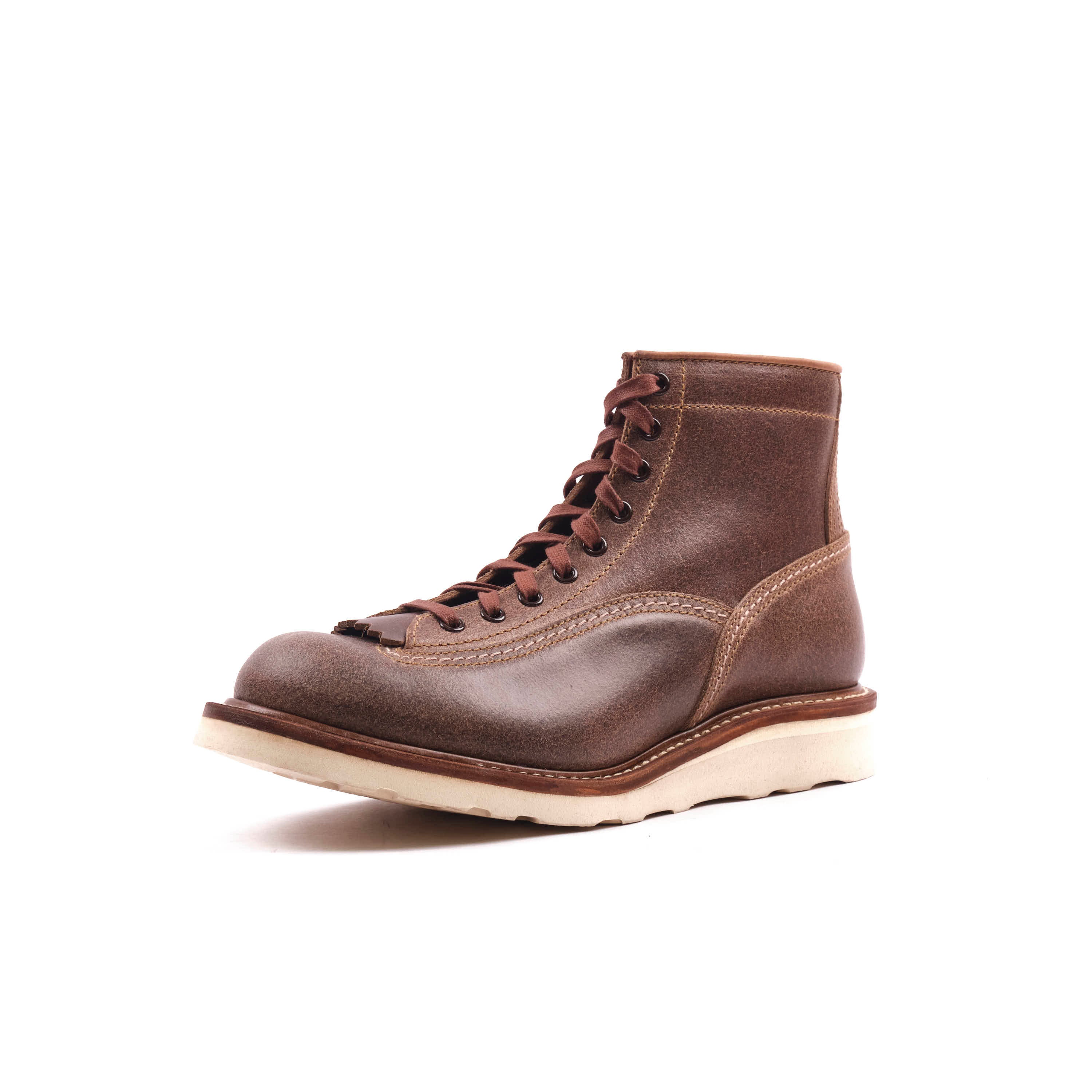 John Lofgren Donkey Puncher Boots - Horween Natural Waxed Flesh