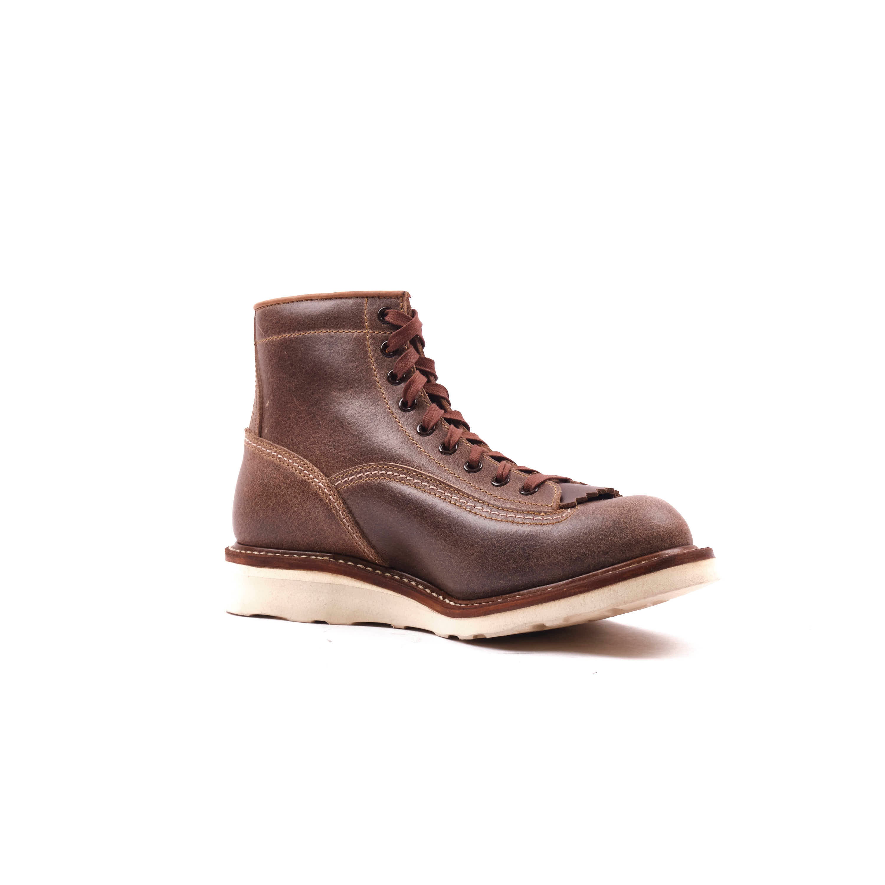 John Lofgren Donkey Puncher Boots - Horween Natural Waxed Flesh