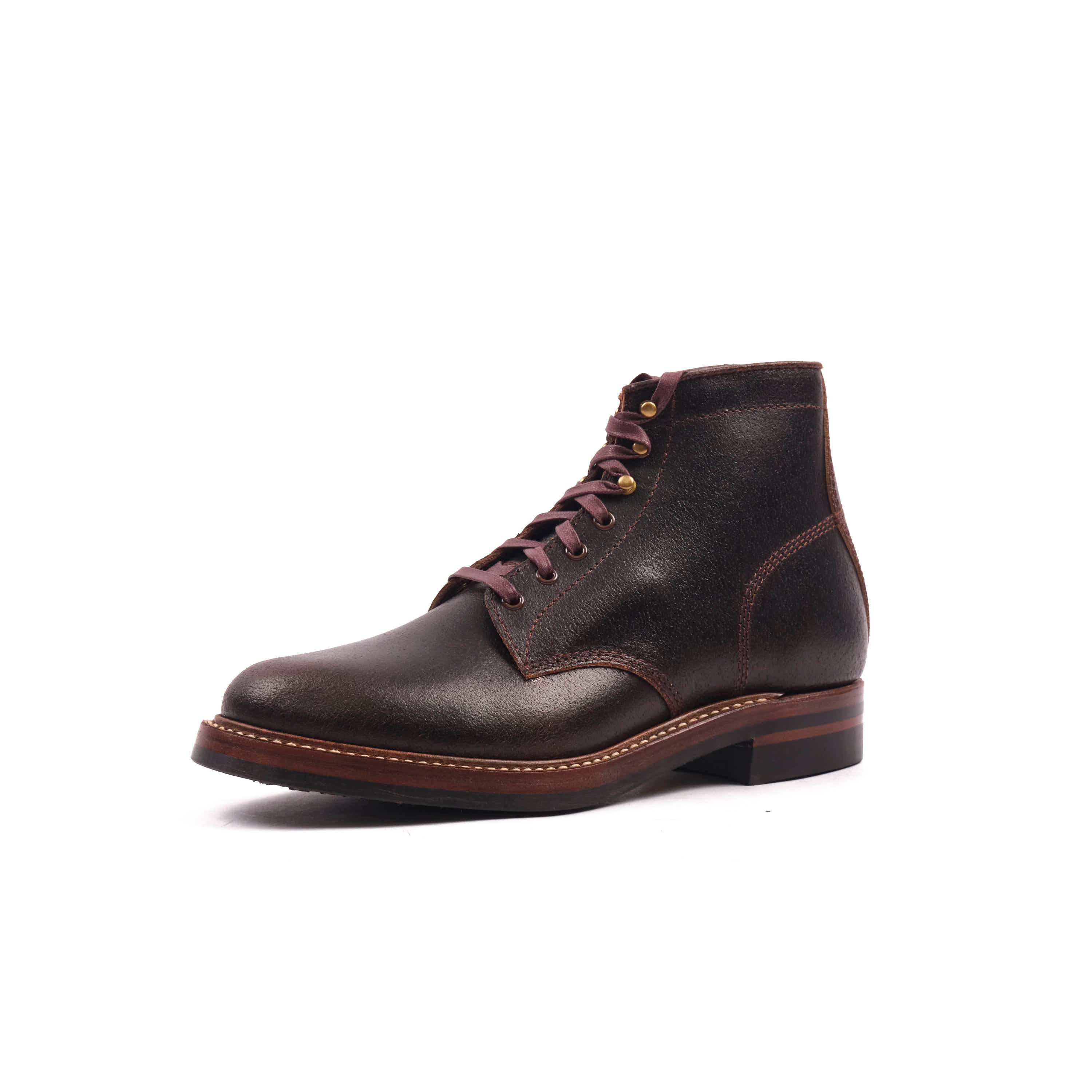 John Lofgren El Capitan Boots - Horween Dark Brown Waxed Flesh