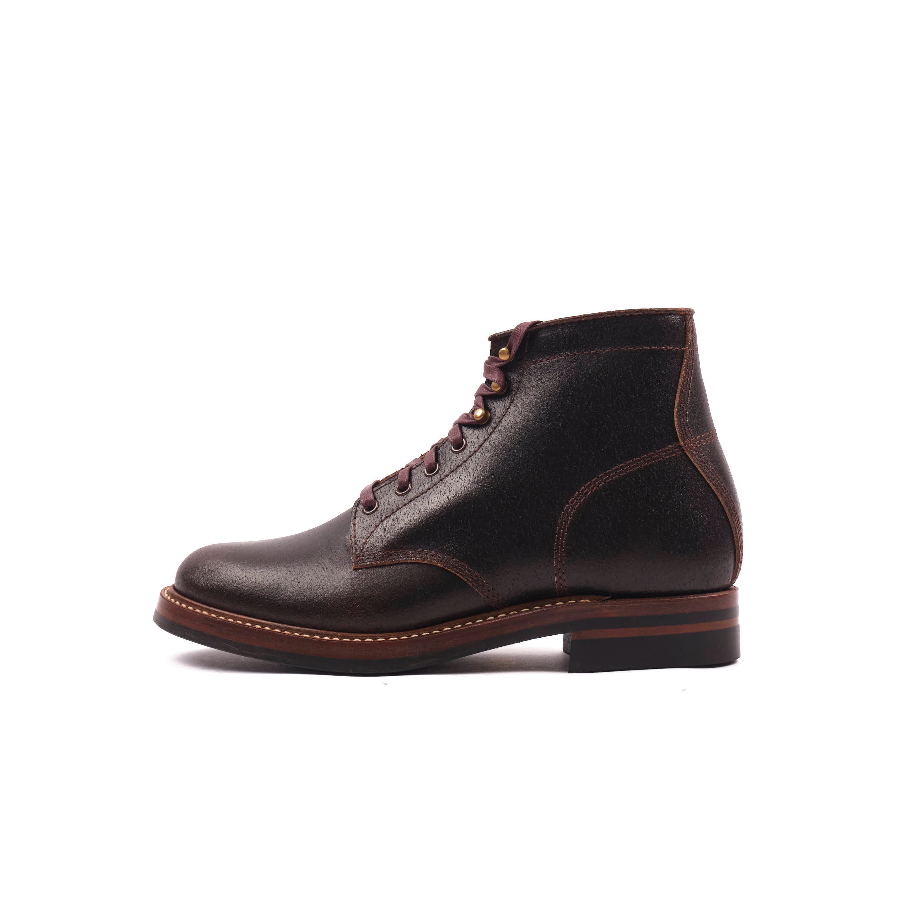 John Lofgren El Capitan Boots - Horween Dark Brown Waxed Flesh