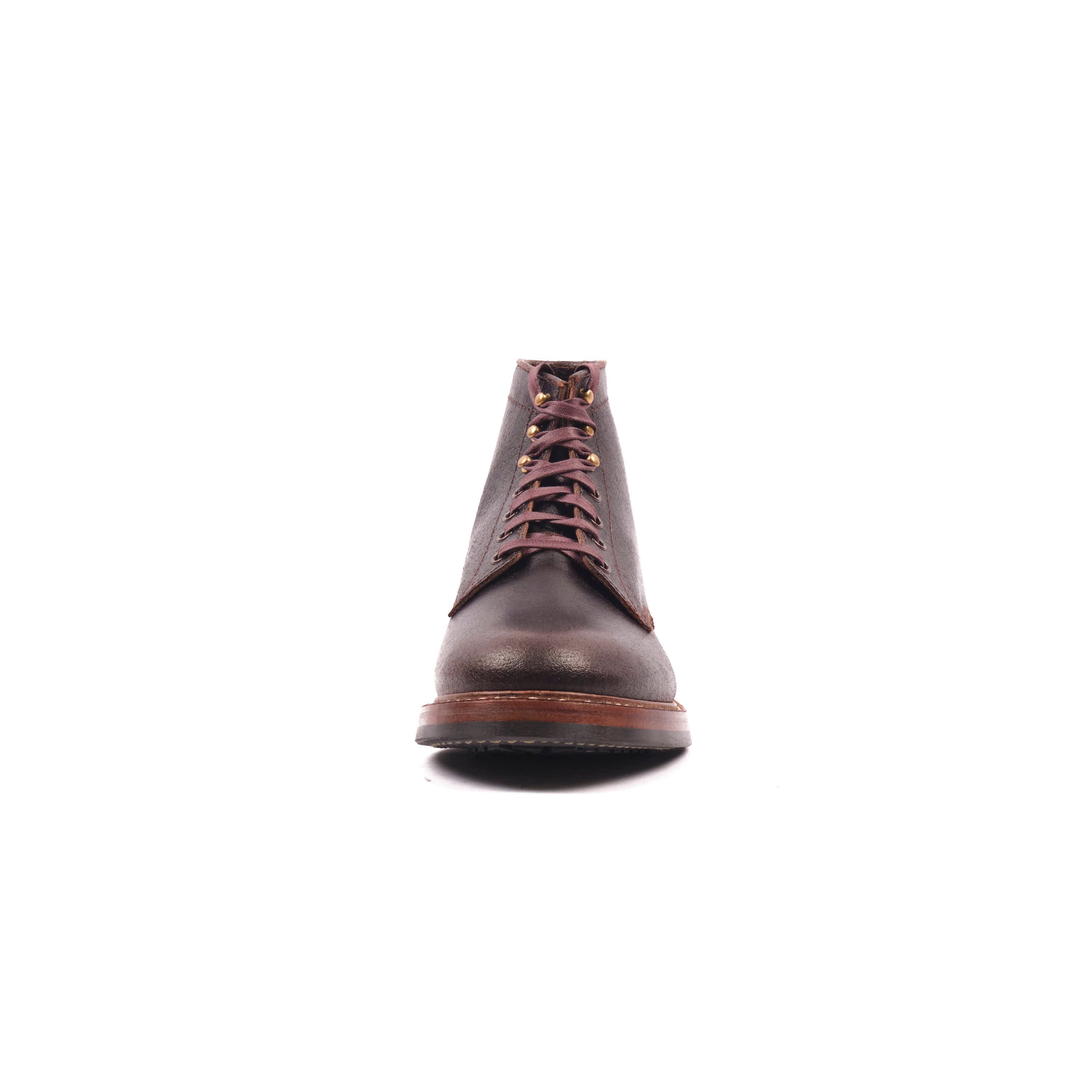 John Lofgren El Capitan Boots - Horween Dark Brown Waxed Flesh