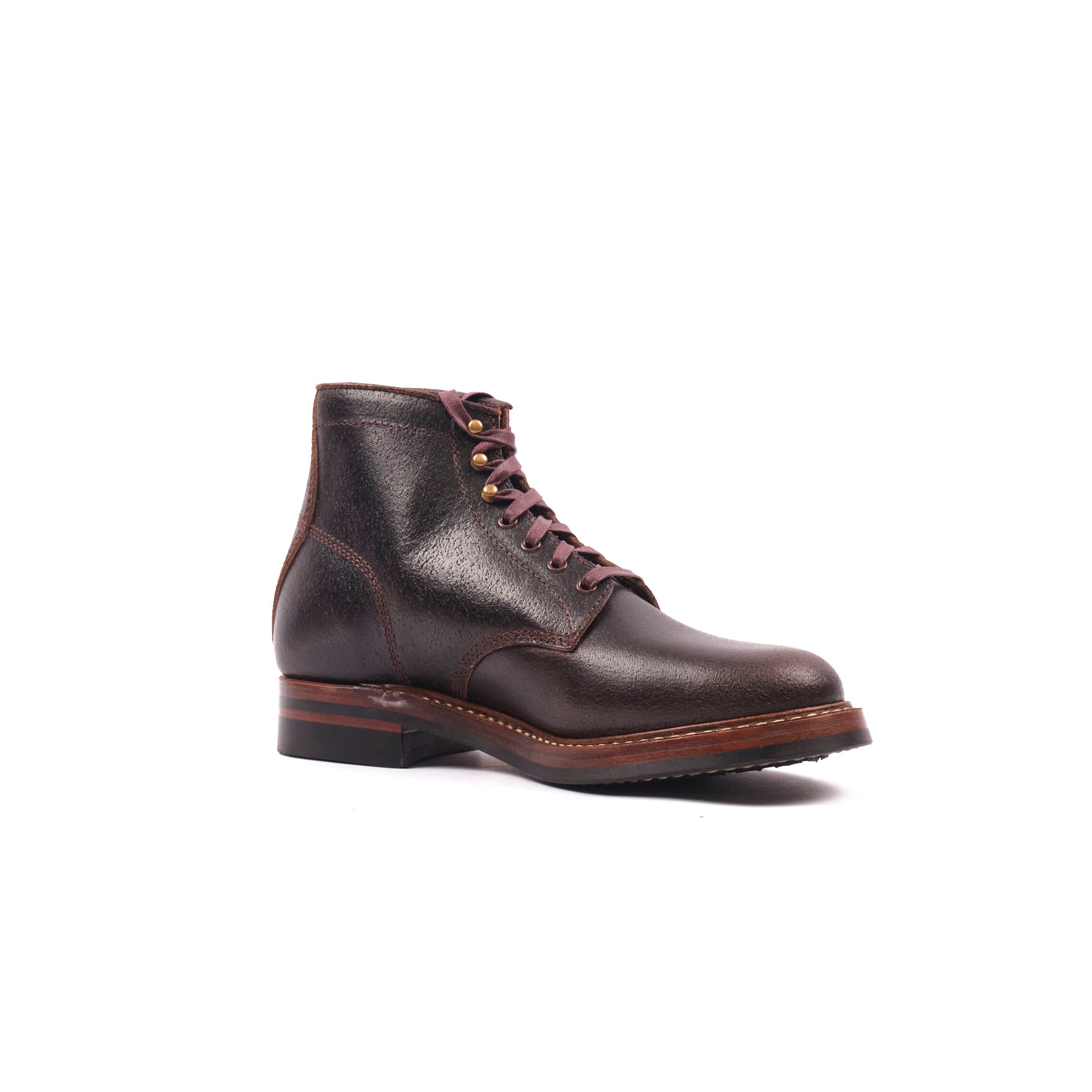 John Lofgren El Capitan Boots - Horween Dark Brown Waxed Flesh