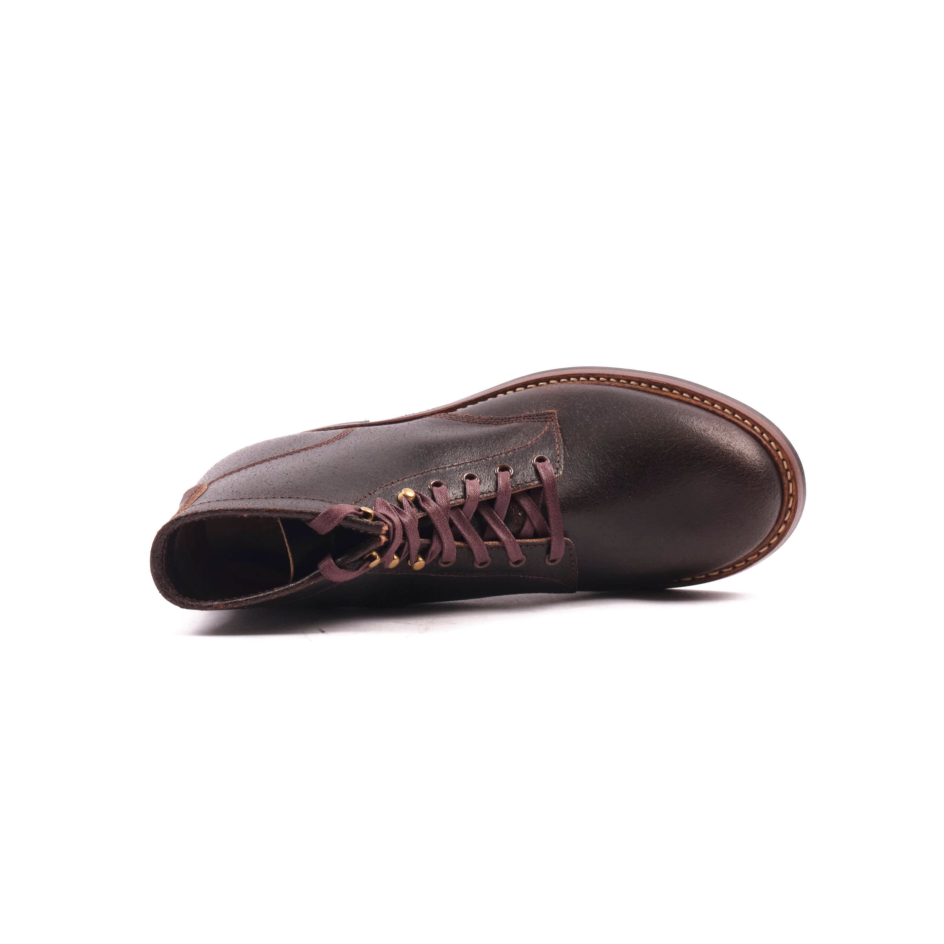 John Lofgren El Capitan Boots - Horween Dark Brown Waxed Flesh