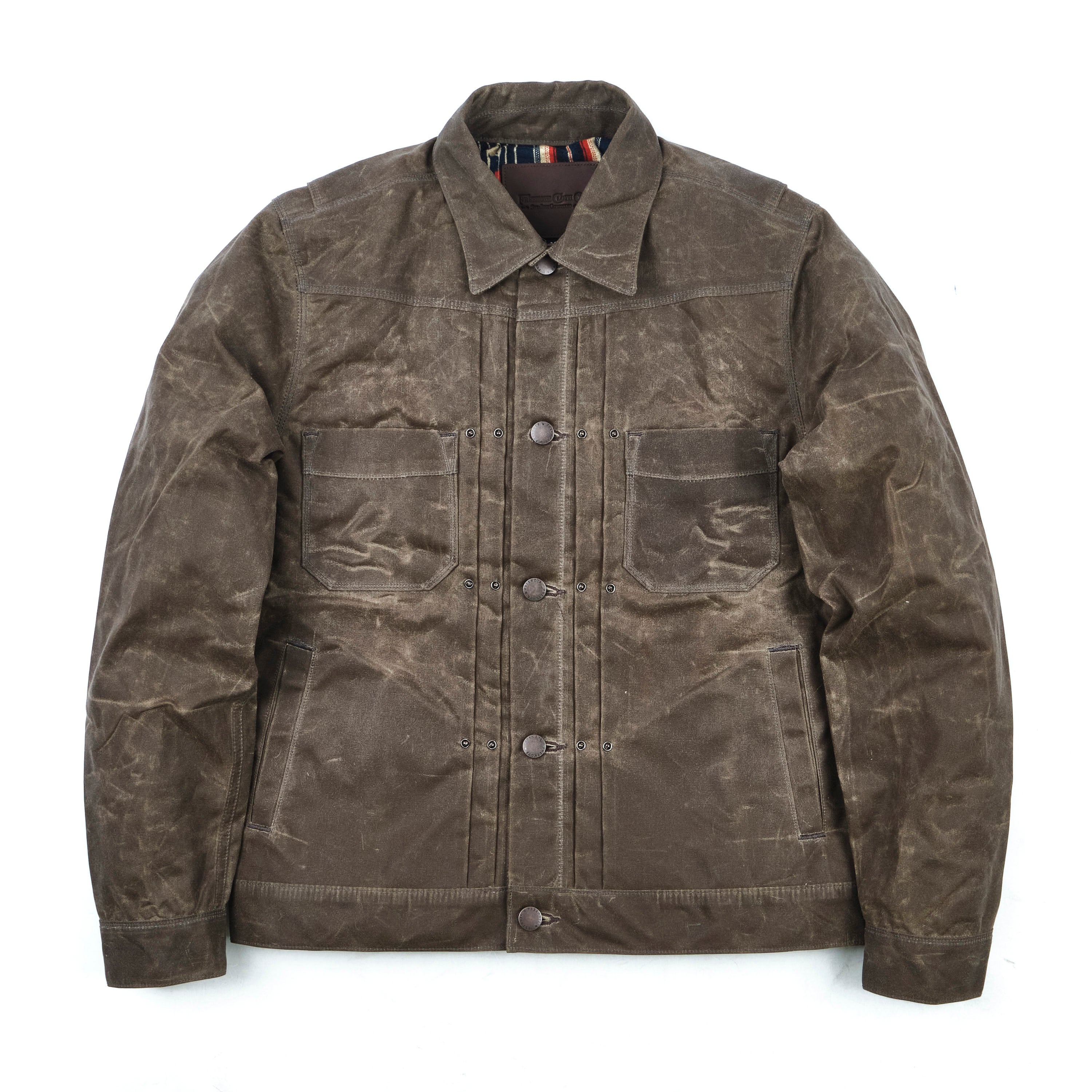 Riders Jacket Waxed Canvas <span>Oak</span>