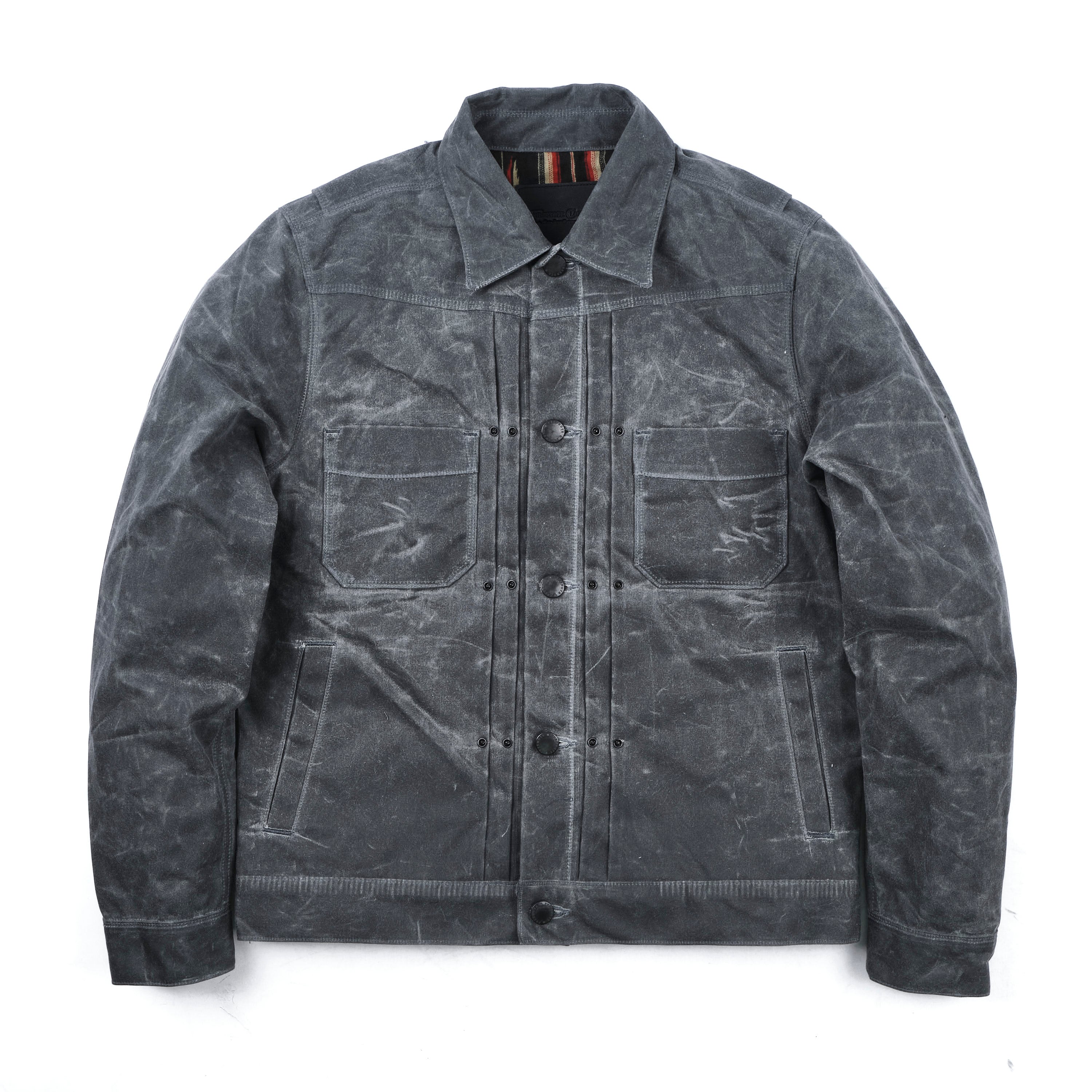 Riders Jacket Waxed Canvas <span> Charcoal</span>