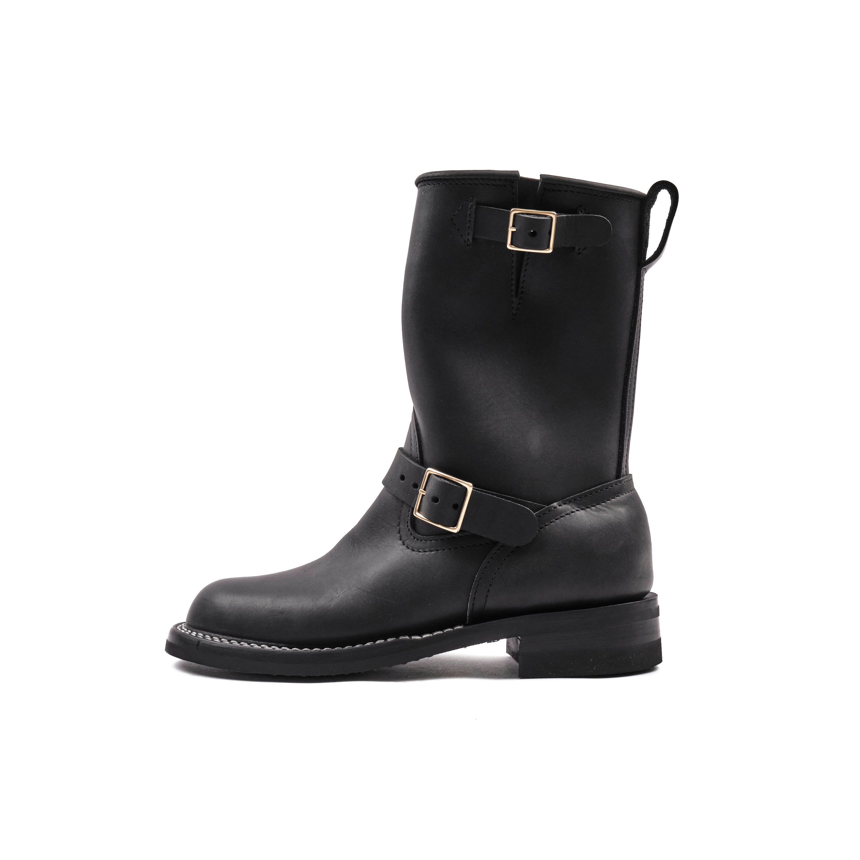 NICKS BOOTS - THE BRAKEMAN ENGINEER - HORWEEN SPOKANE BLACK